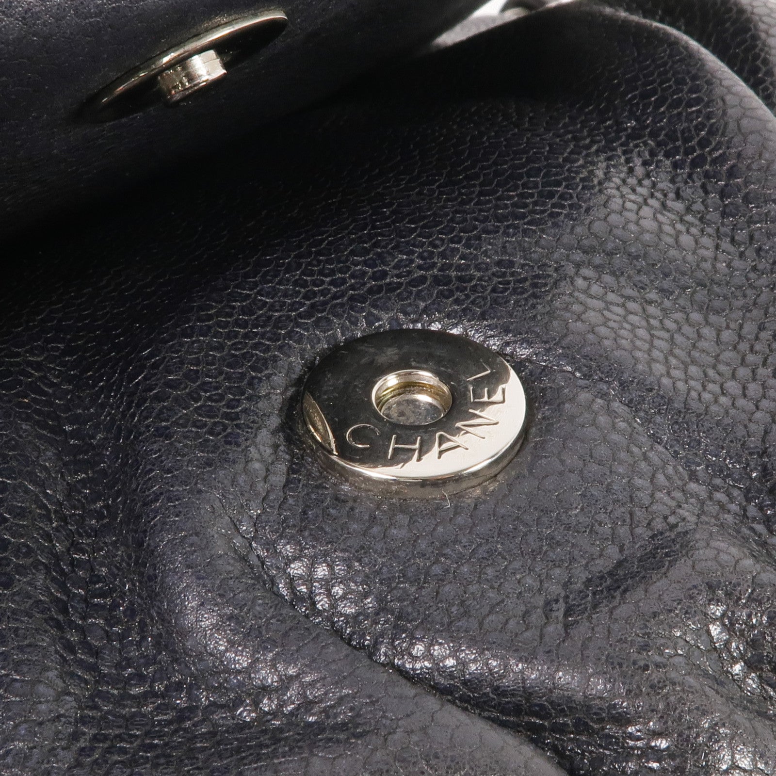 CHANEL 牛皮皮革Chain Shoulder Bag銀扣鏈帶肩背袋