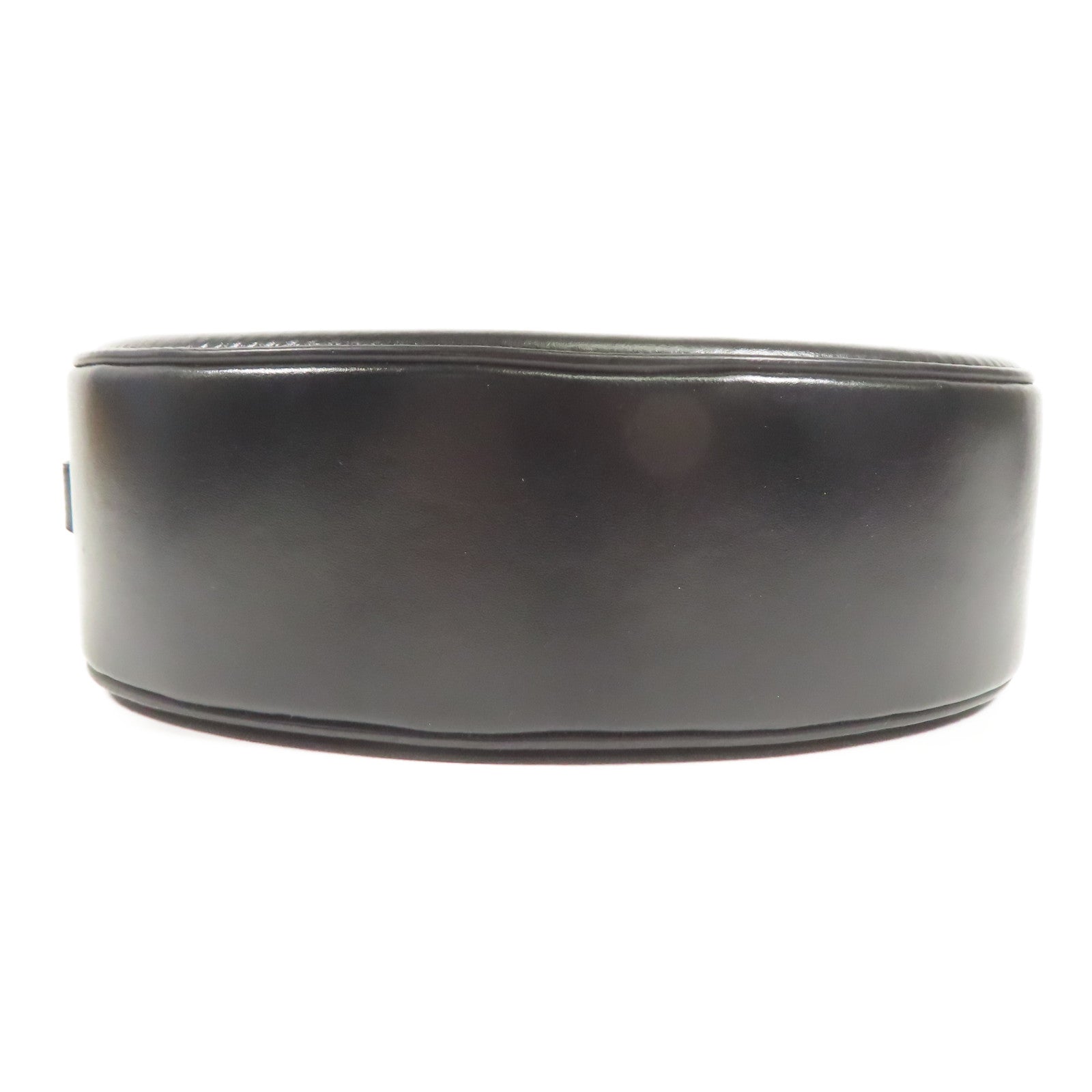 CELINE GHW Oval Bag Shoulder Bag Calfskin Leather Black