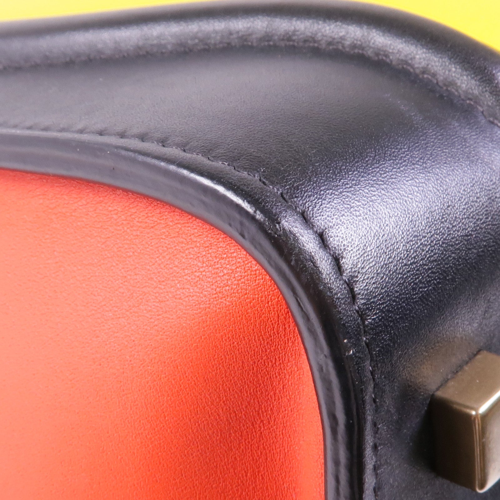 CELINE 牛皮皮革Mini Luggage金扣手挽袋