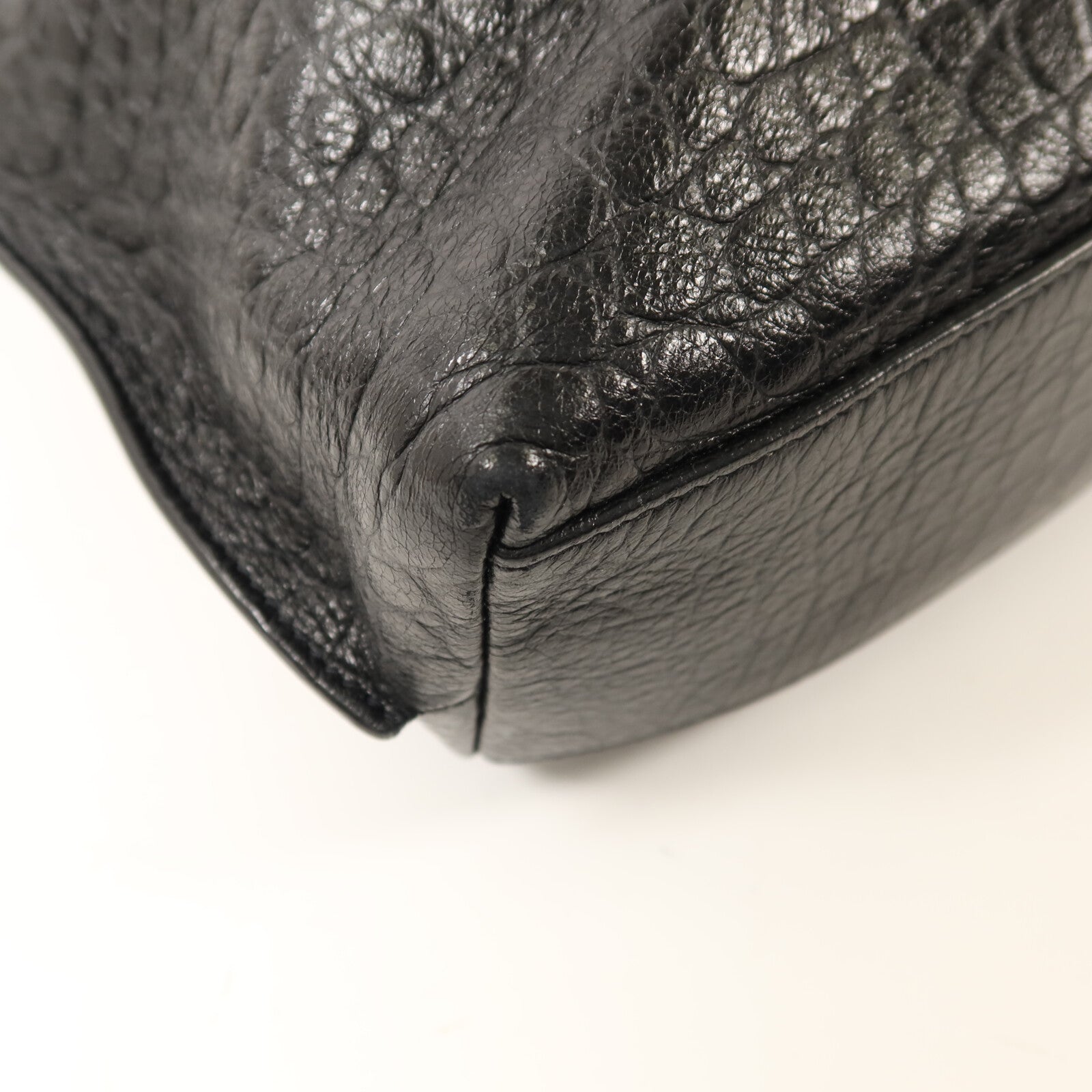 SAINT LAURENT 牛皮皮革Tag Hobo Bag金扣手挽肩背兩用袋