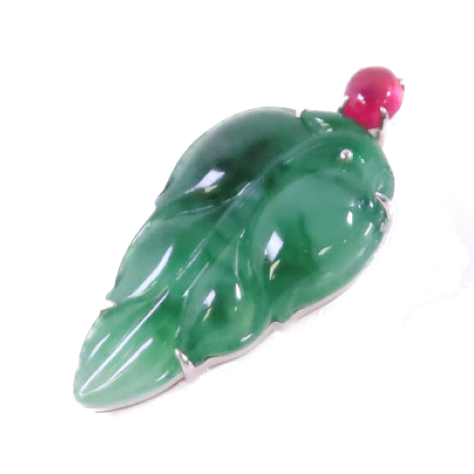 JEWELRY 18K白金/翡翠Jade Pendant Top吊墜頭扣