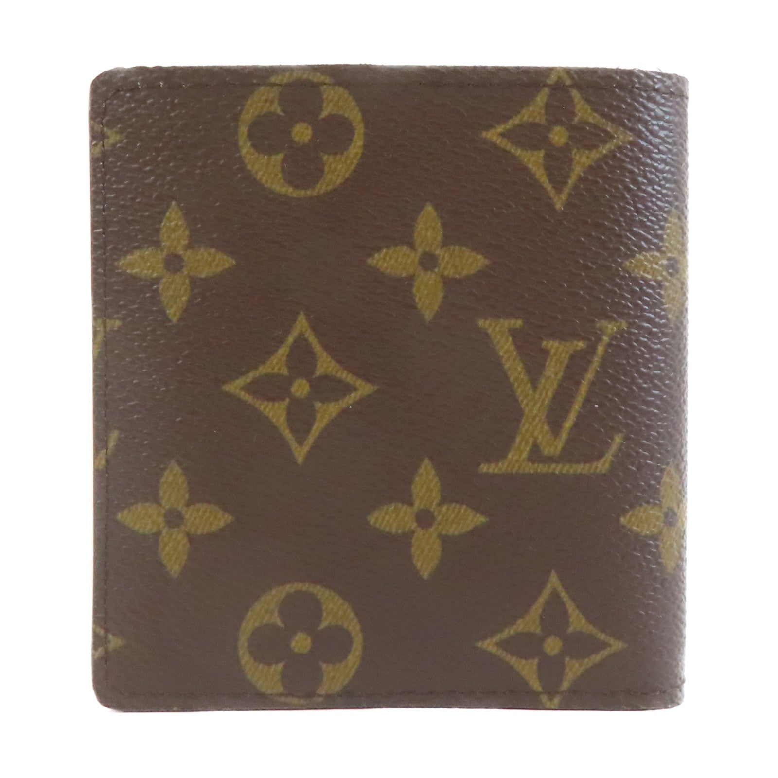 LOUIS VUITTON Monogram Wallet啪鈕錢包啡色
