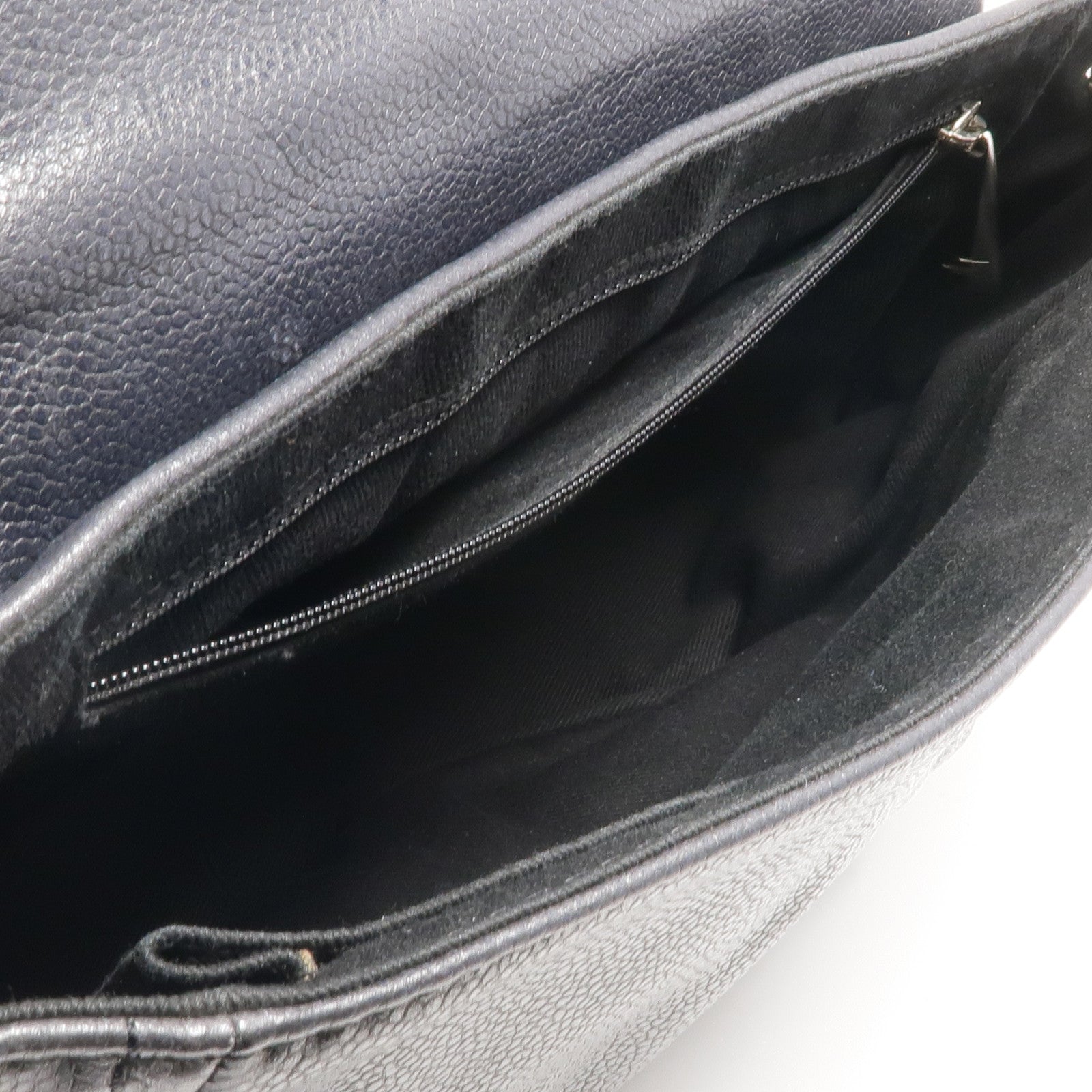 CHANEL 牛皮皮革Chain Shoulder Bag銀扣鏈帶肩背袋