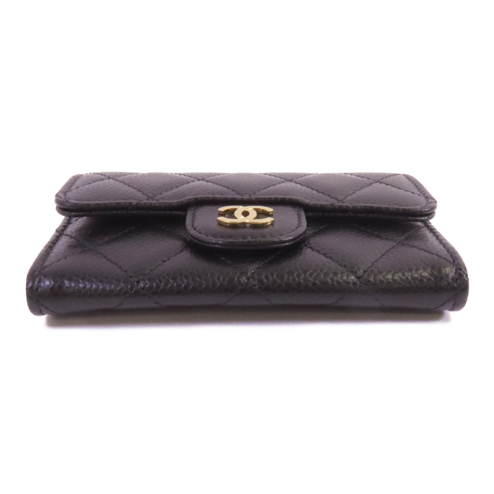 CHANEL 牛皮皮革Card Holder金扣卡套