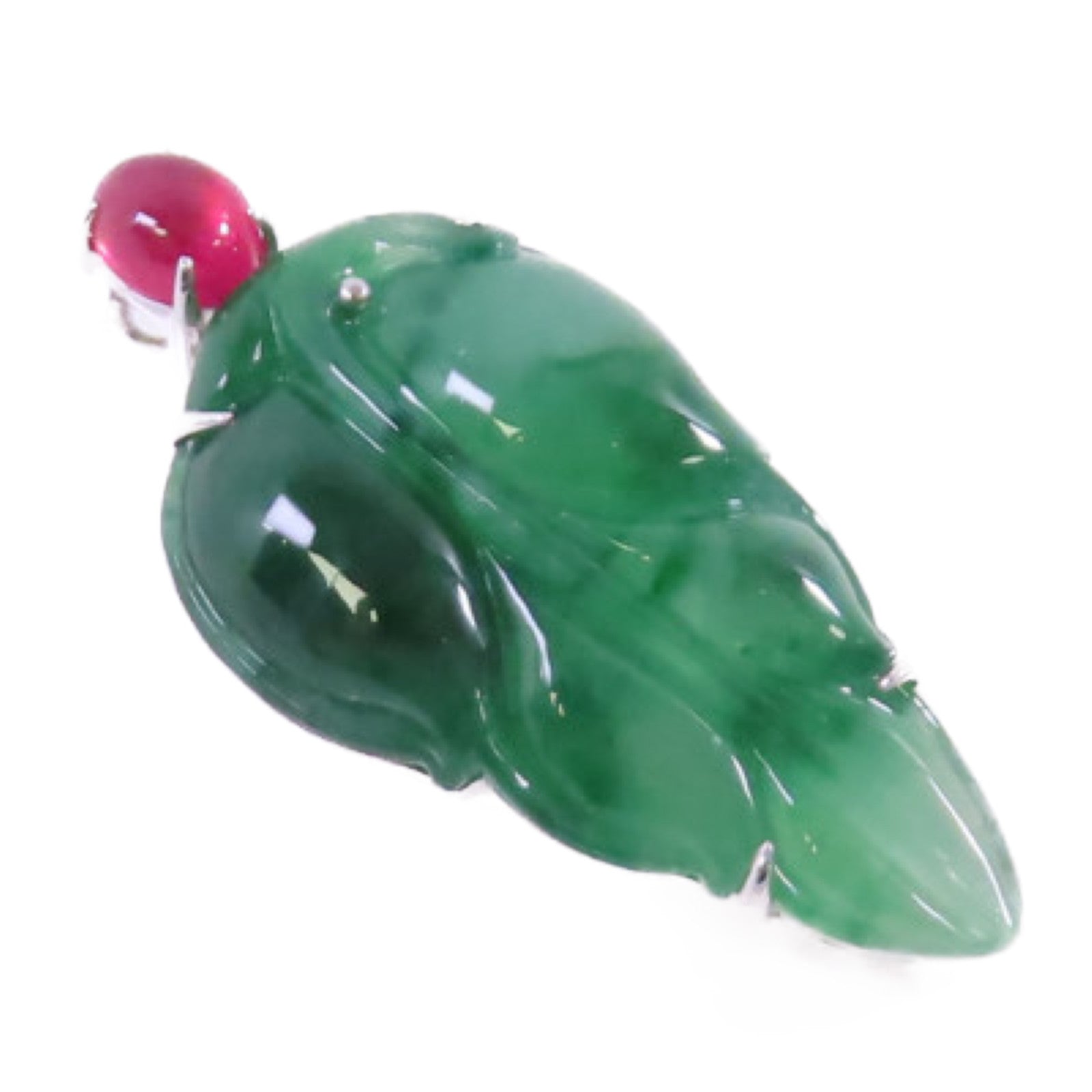 JEWELRY 18K白金/翡翠Jade Pendant Top吊墜頭扣