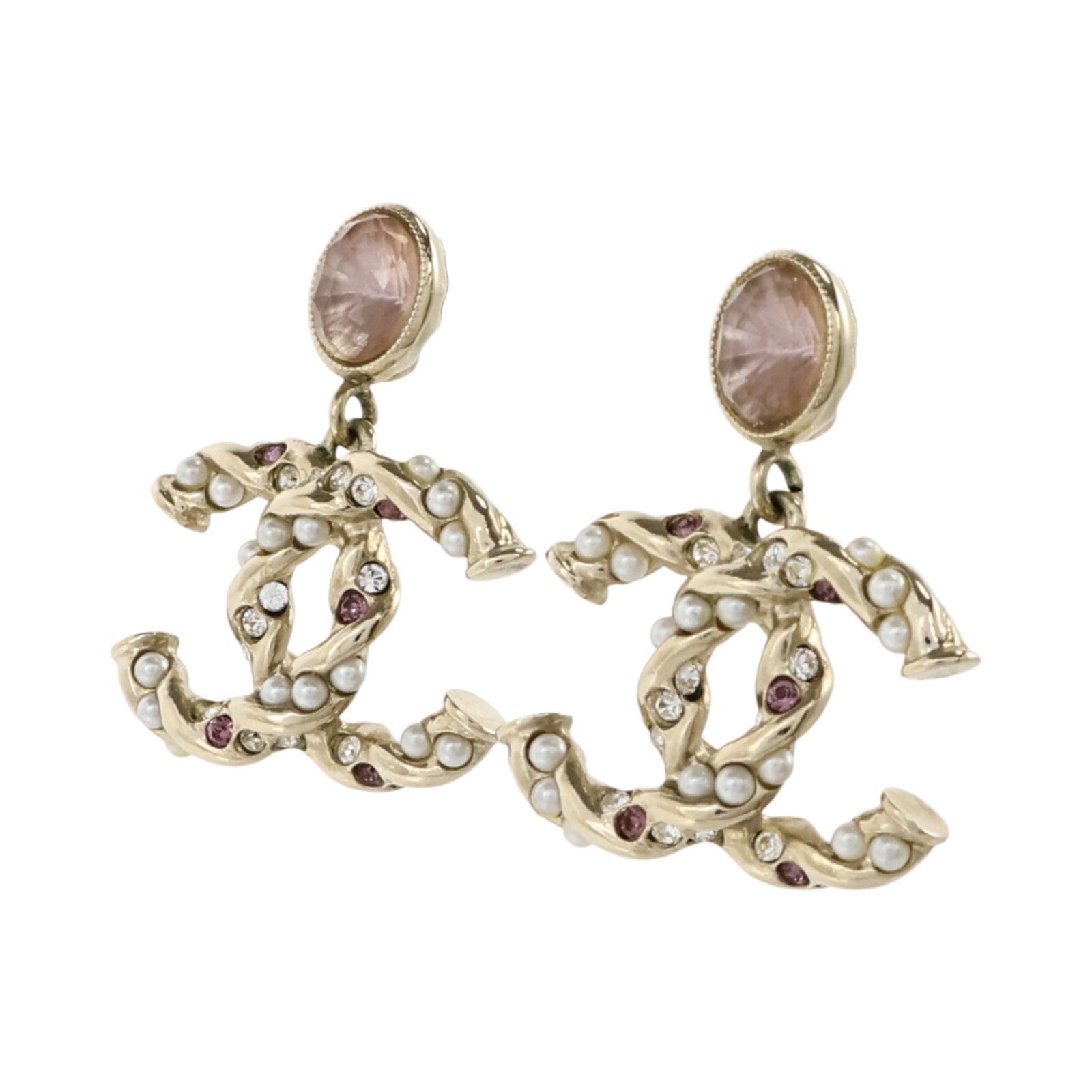 CHANEL 金屬/PVC Earrings耳環