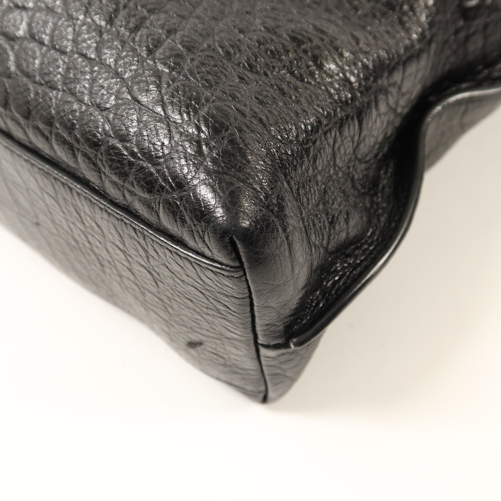 SAINT LAURENT 牛皮皮革Tag Hobo Bag金扣手挽肩背兩用袋