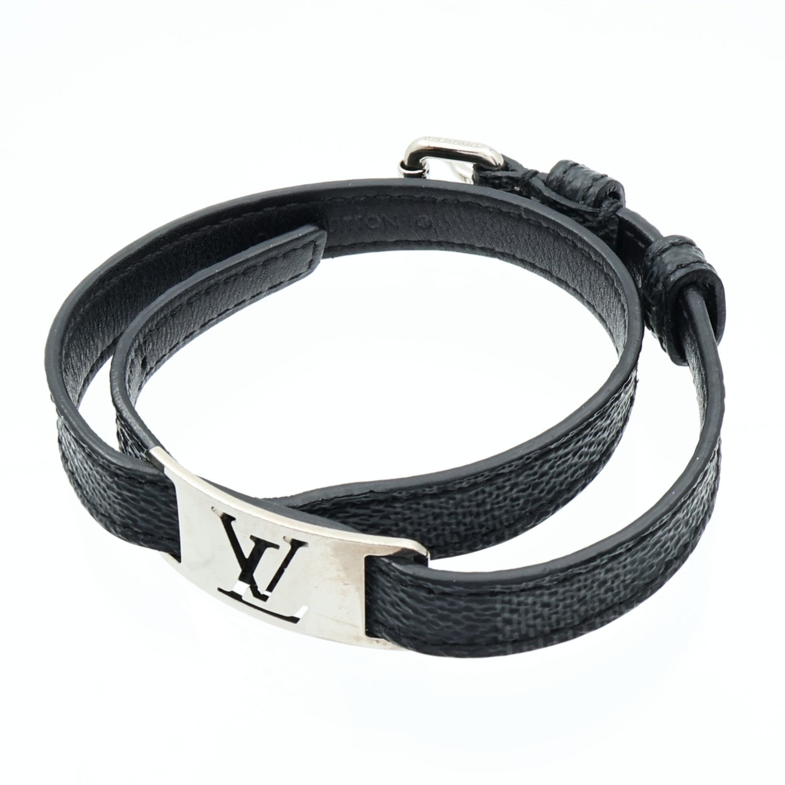 LOUIS VUITTON 【激減優惠】Damier Graphite Sign It Bracelet銀扣手鏈