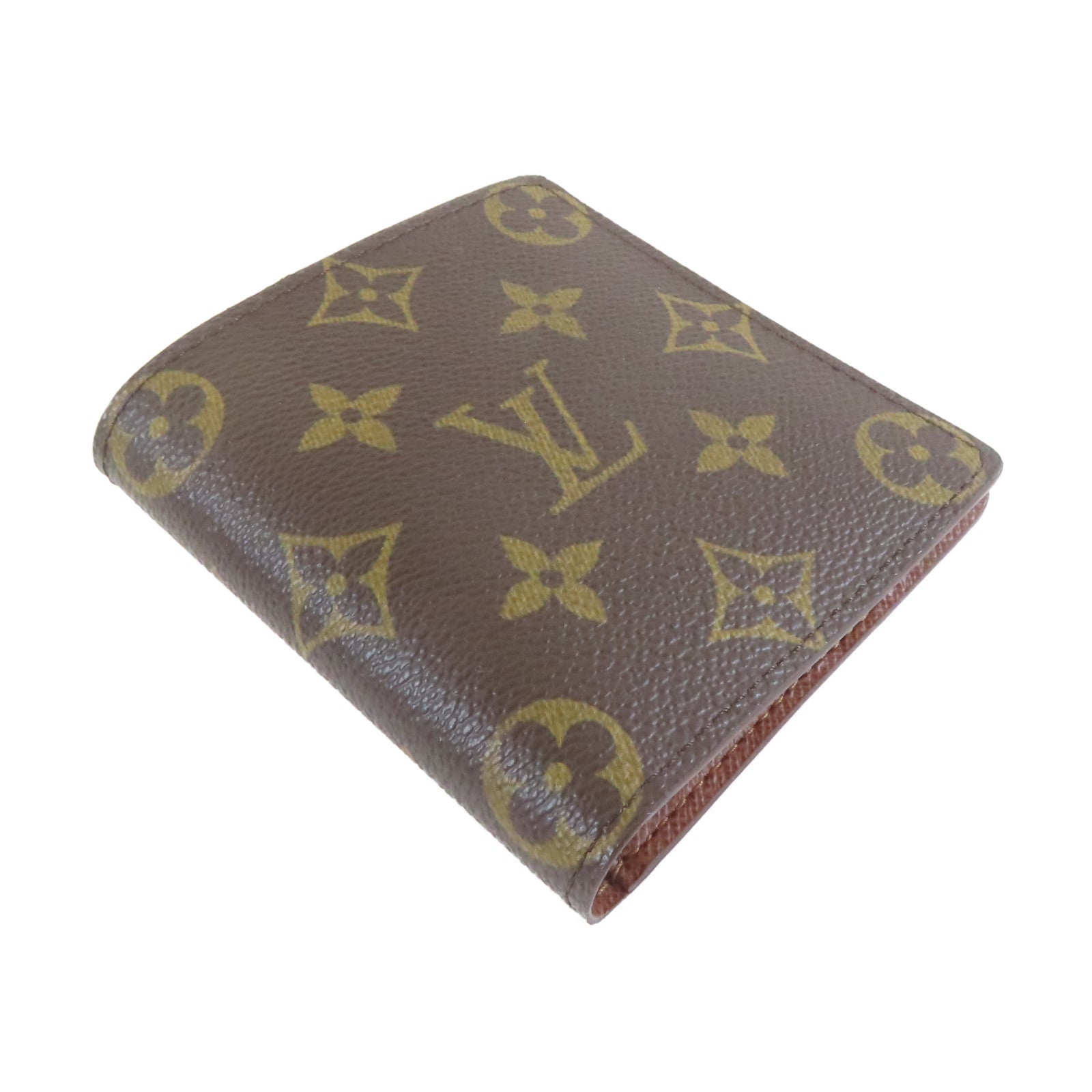 LOUIS VUITTON Monogram Wallet啪鈕錢包啡色