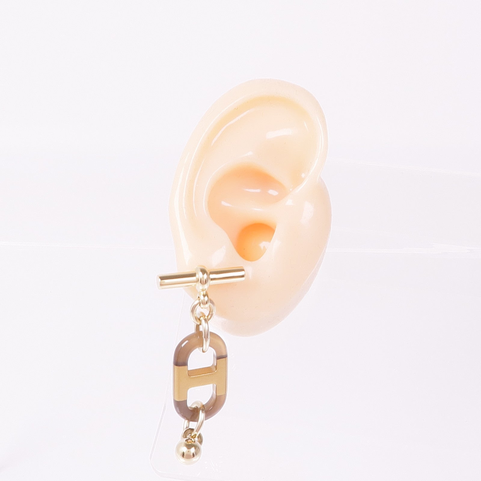 HERMES 金屬/牛角Earrings耳環