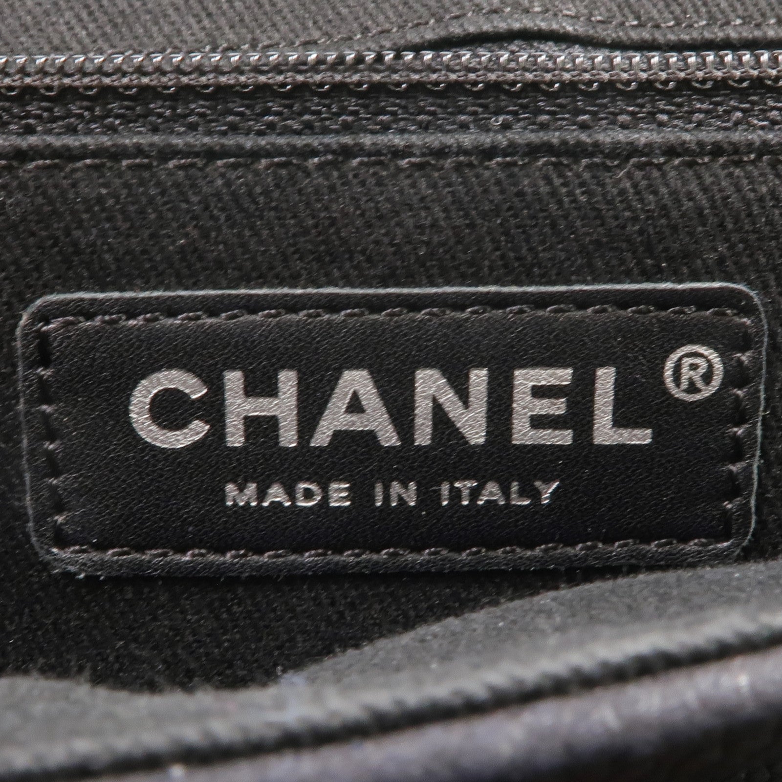 CHANEL 牛皮皮革Chain Shoulder Bag銀扣鏈帶肩背袋