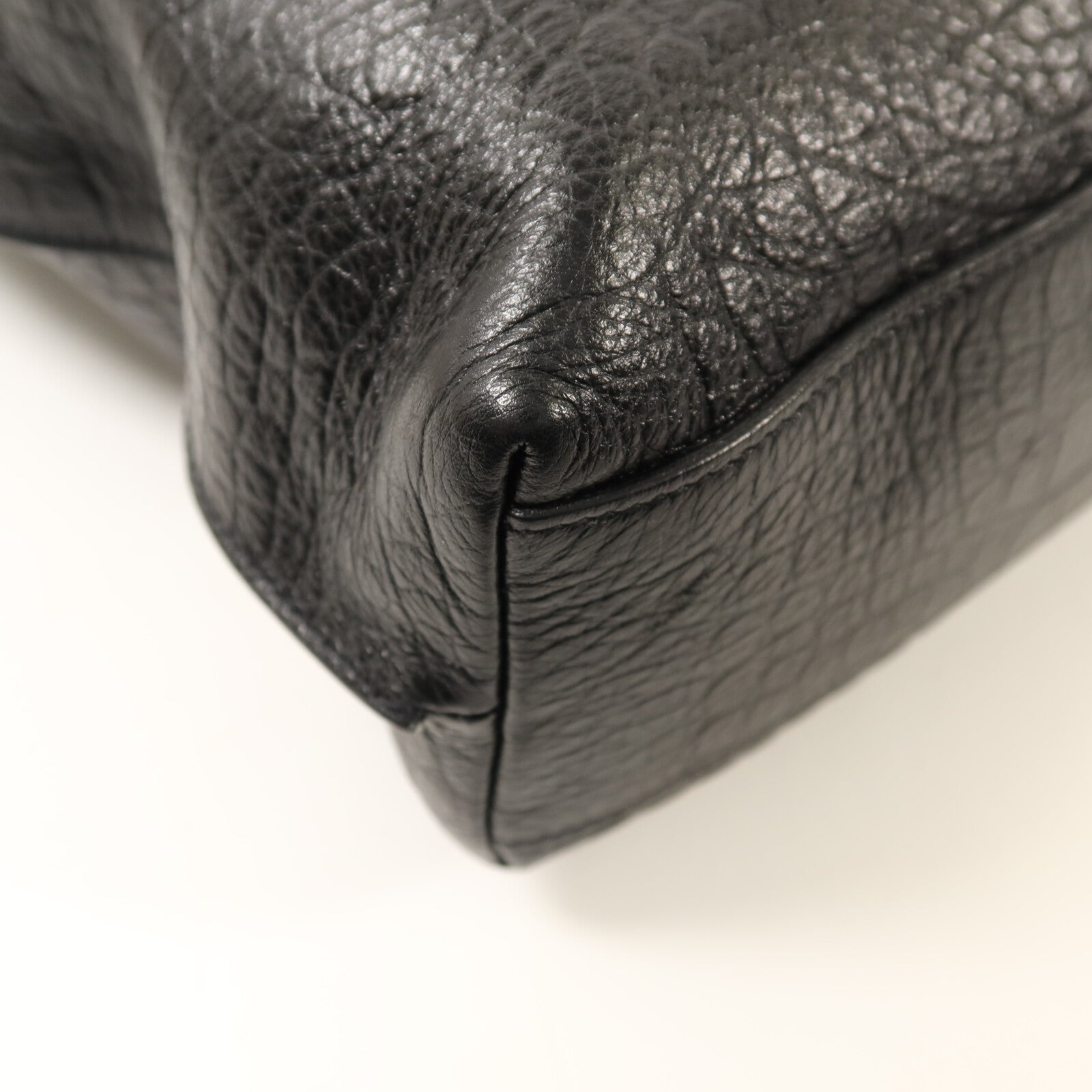 SAINT LAURENT 牛皮皮革Tag Hobo Bag金扣手挽肩背兩用袋