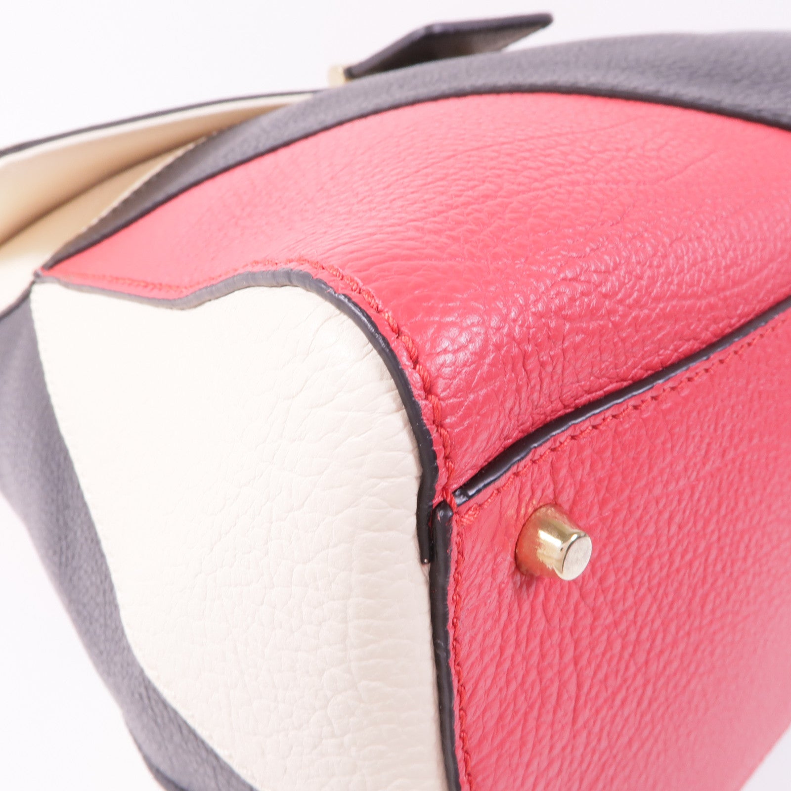 Furla 牛皮皮革2 Way Shoulder金扣手挽肩背兩用袋