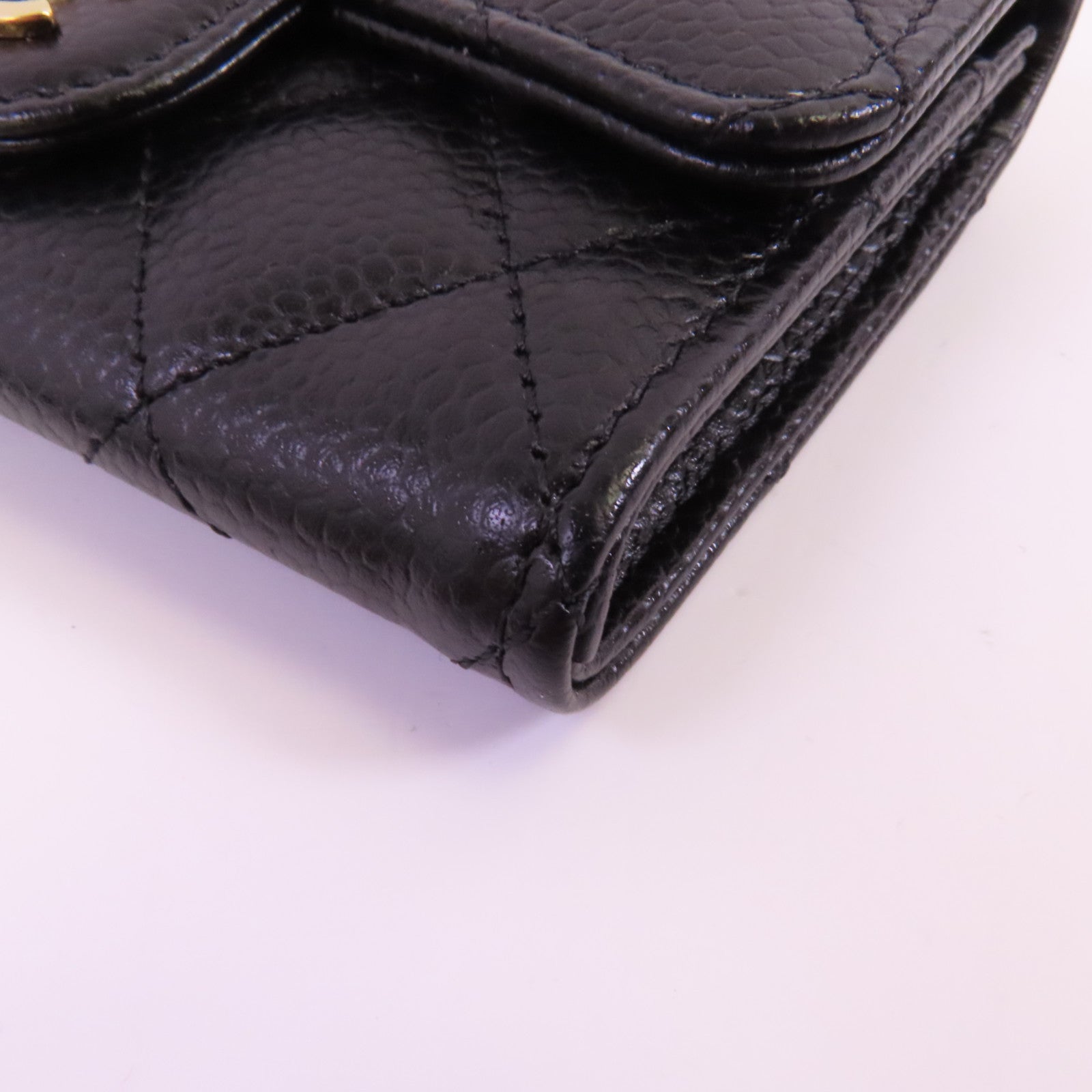 CHANEL 牛皮皮革Card Holder金扣卡套