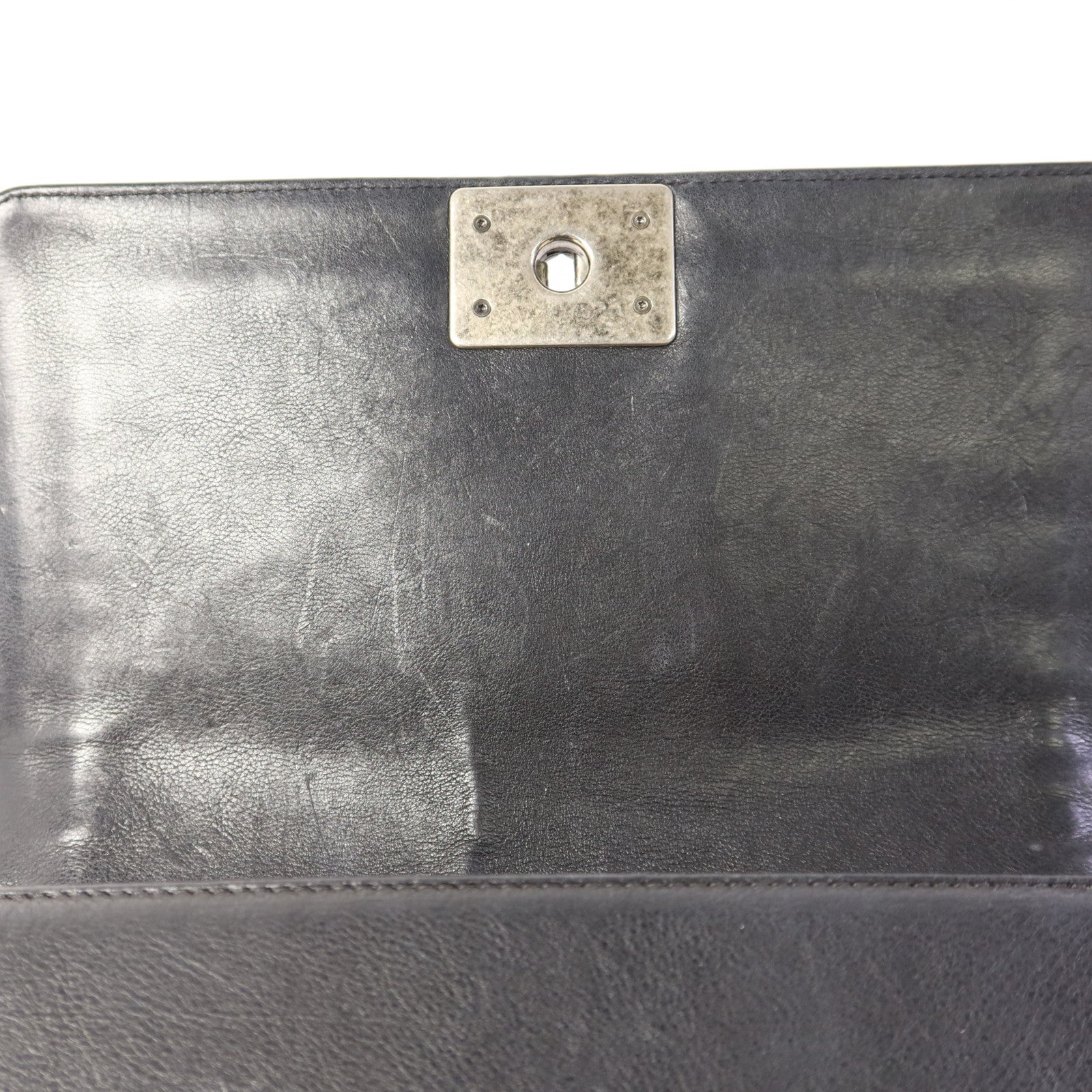 CHANEL 牛皮皮革Boy 25鏈帶肩背袋