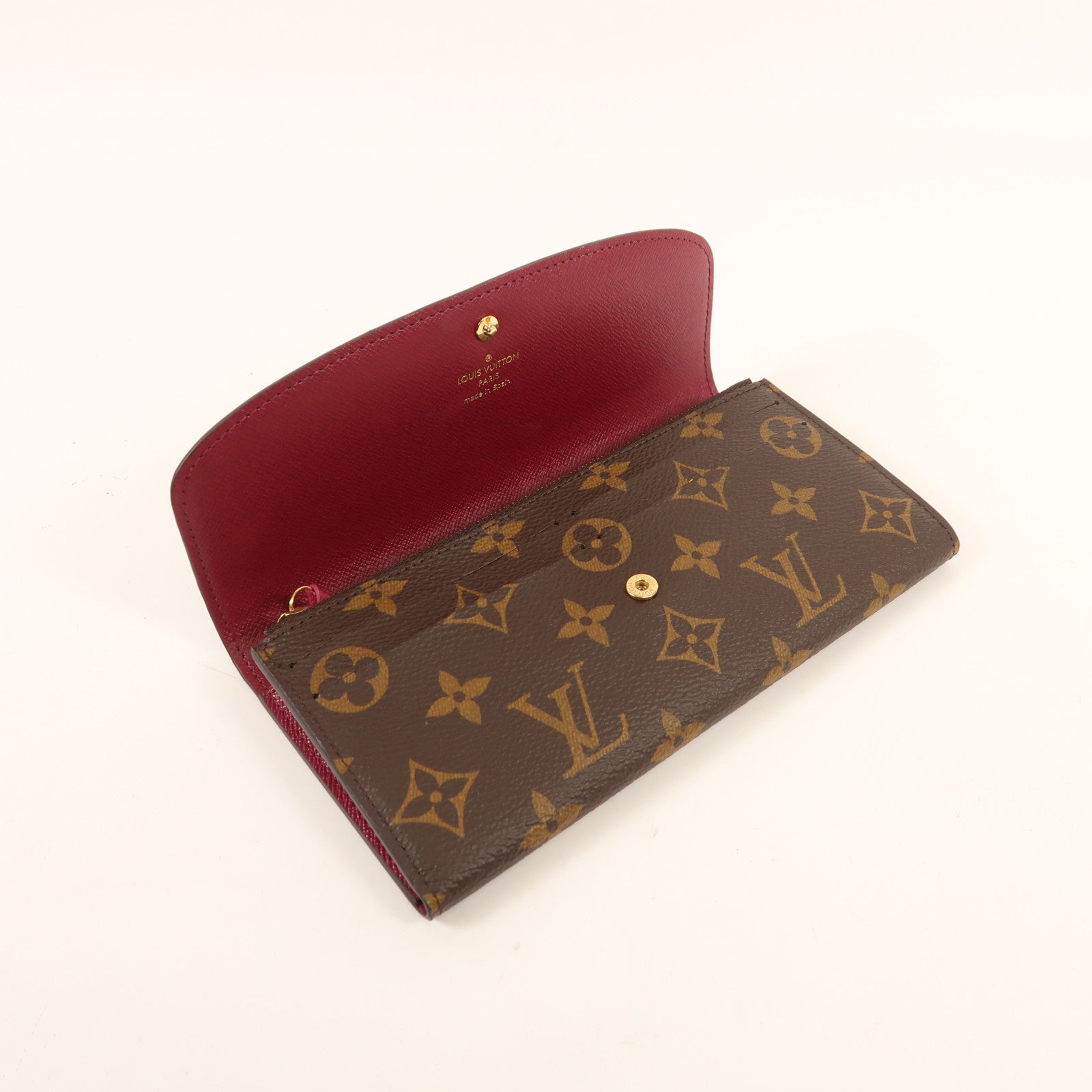 LOUIS VUITTON Monogram Emilie Long Wallet金扣長錢包