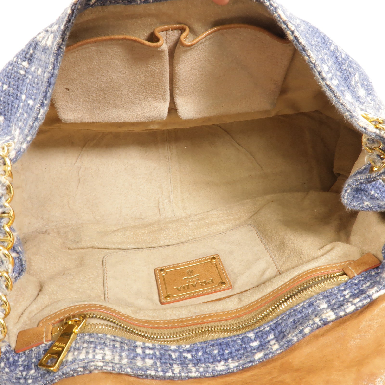 PRADA Tweed Shoulder Bag肩背袋