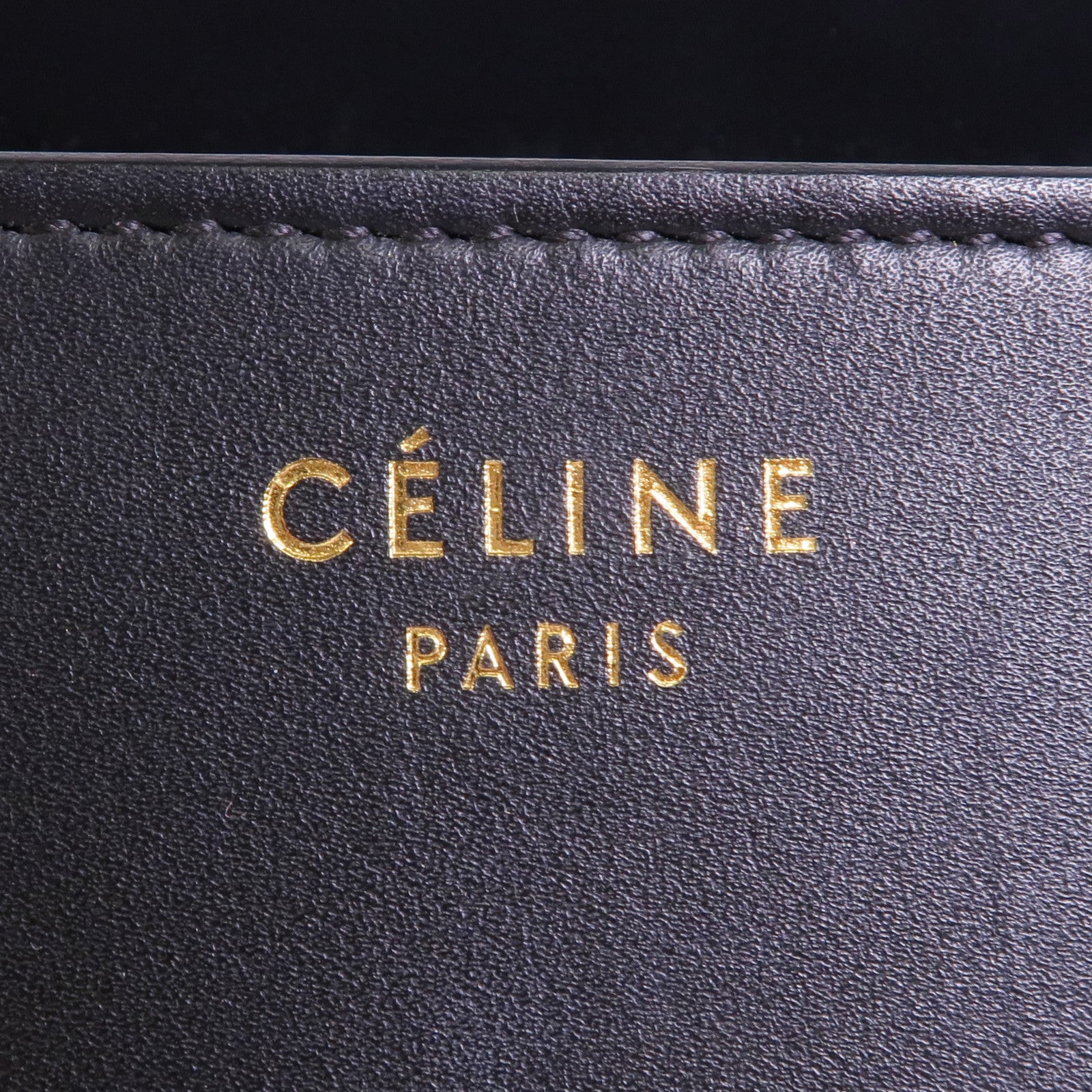 CELINE 牛皮皮革Mini Luggage金扣手挽袋