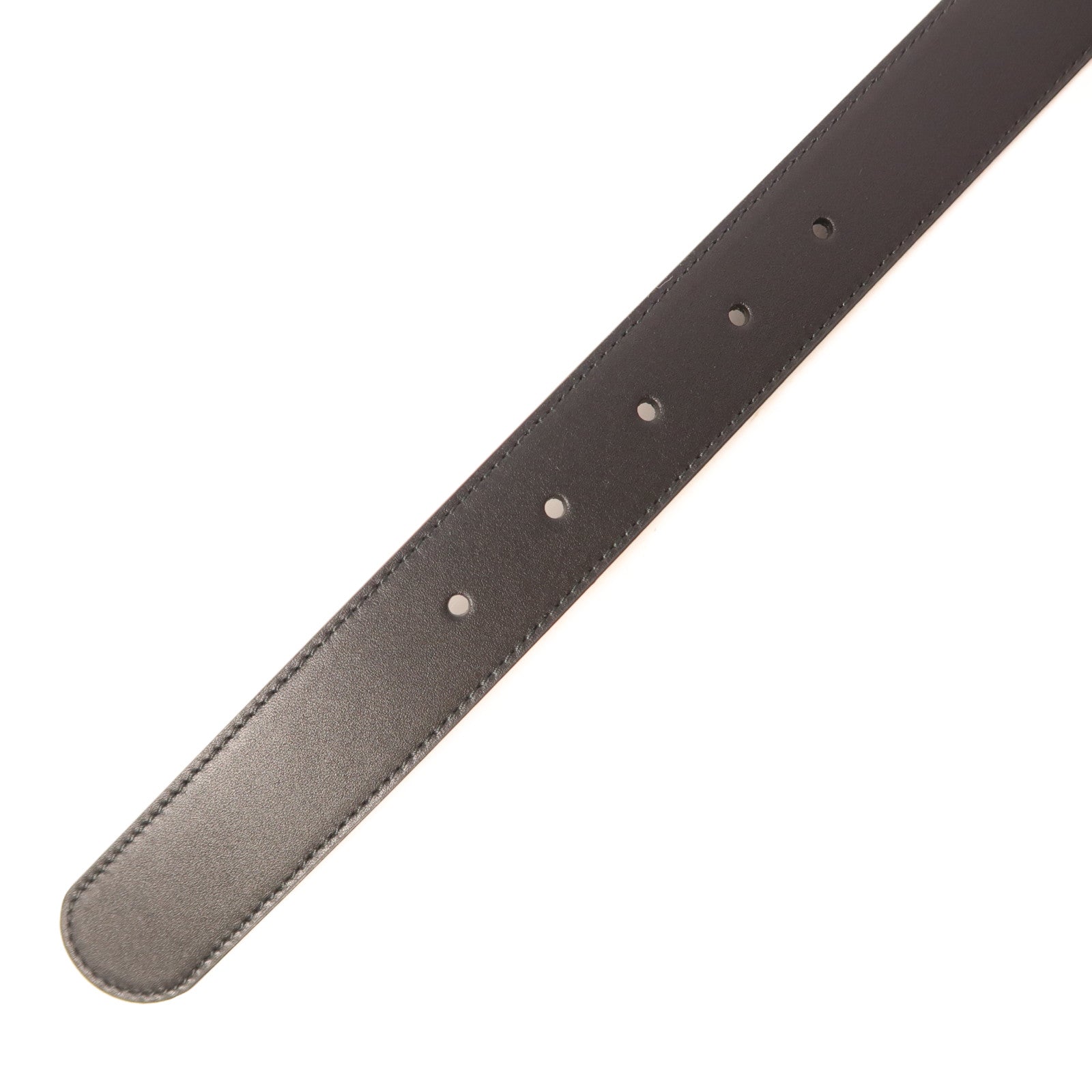 GUCCI GHW GG Belt 100 414516 Calfskin Leather Black