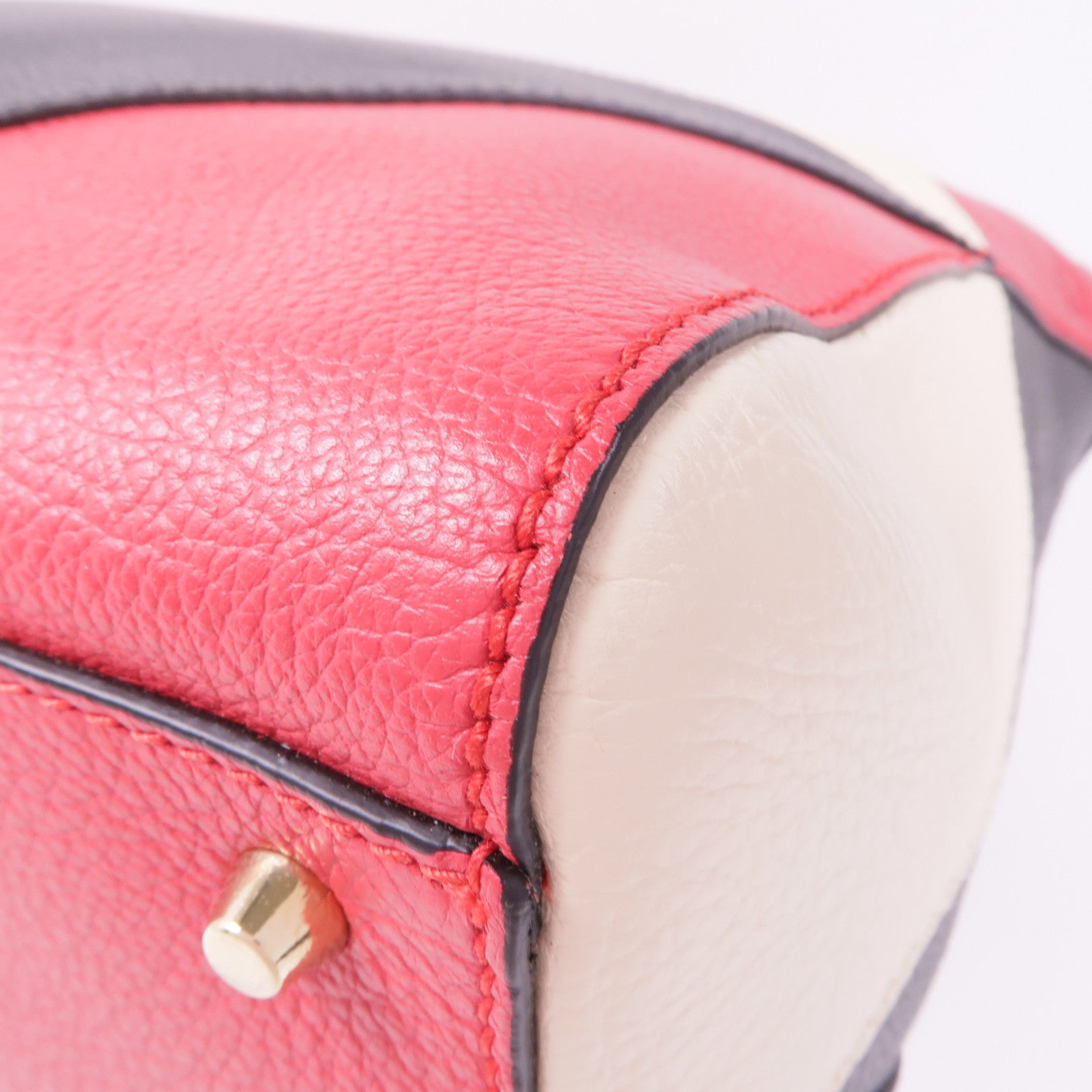 Furla 牛皮皮革2 Way Shoulder金扣手挽肩背兩用袋