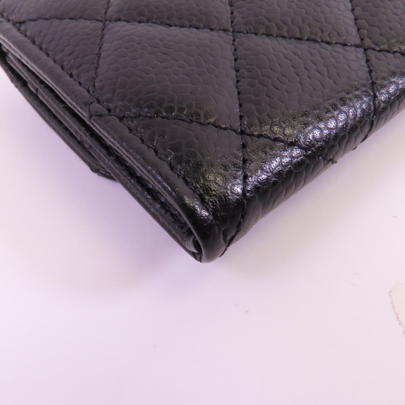 CHANEL 牛皮皮革Card Holder金扣卡套