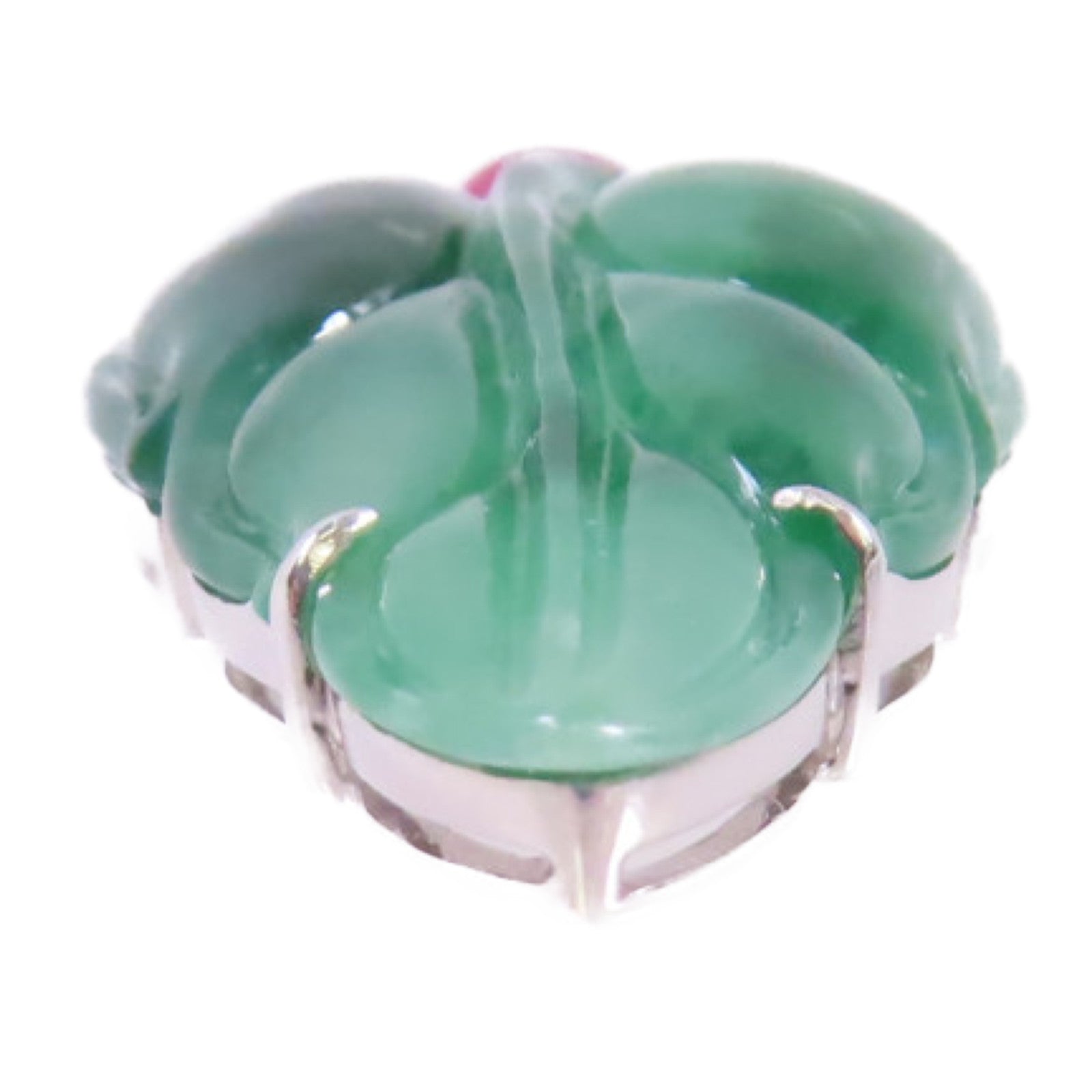 JEWELRY 18K白金/翡翠Jade Pendant Top吊墜頭扣
