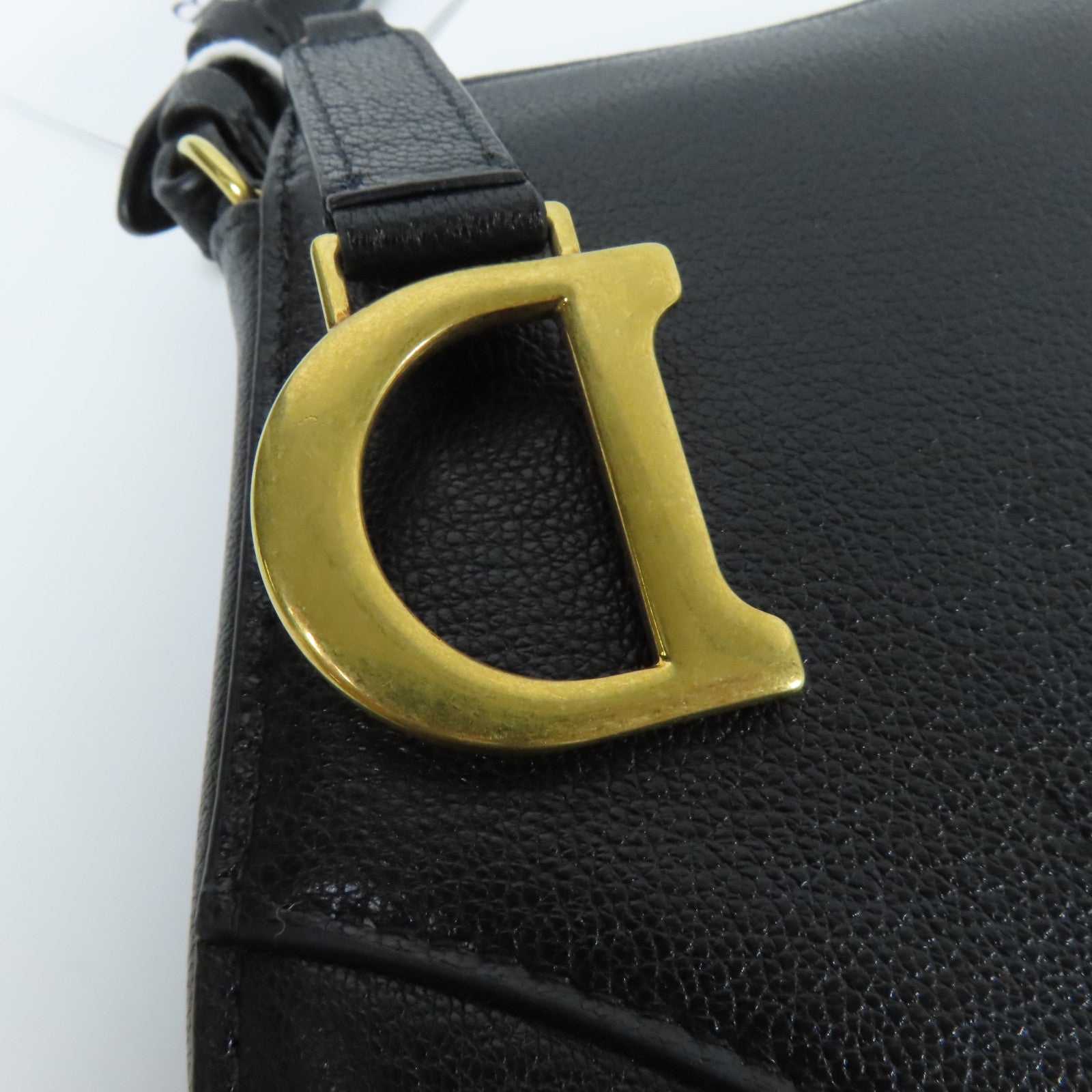 Dior 【激減優惠】山羊皮皮革Saddle Rodeo Poach金扣肩背袋