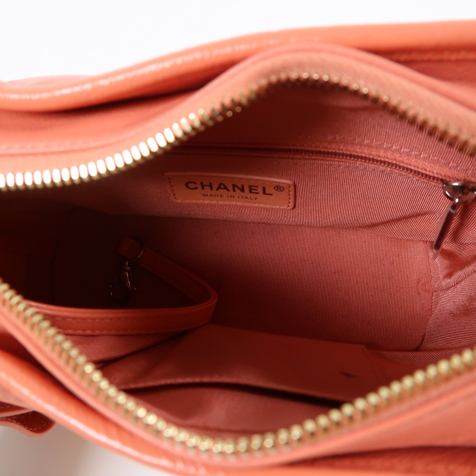 CHANEL 羊皮皮革Gabrielle鏈帶肩背袋粉紅色