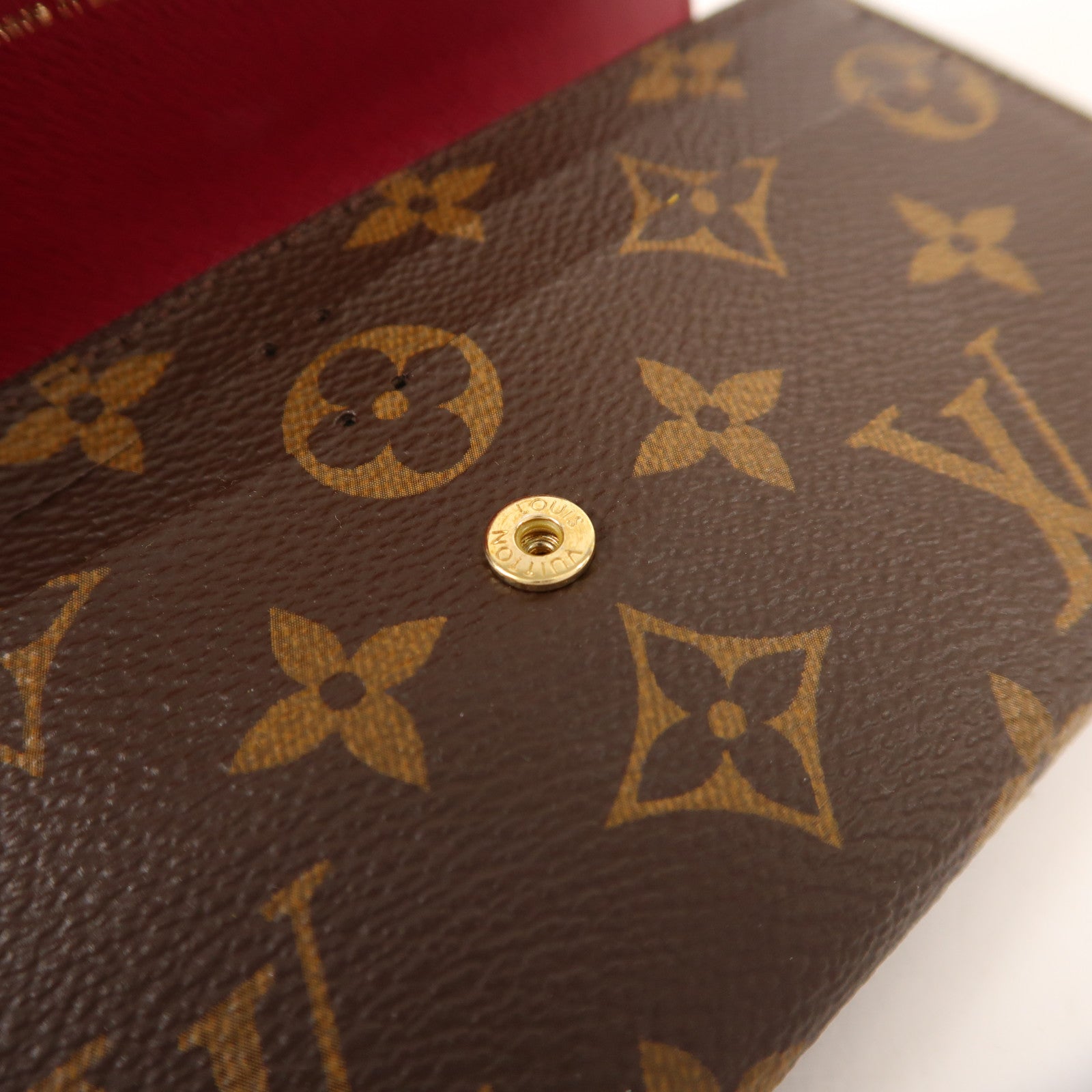 LOUIS VUITTON Monogram Emilie Long Wallet金扣長錢包