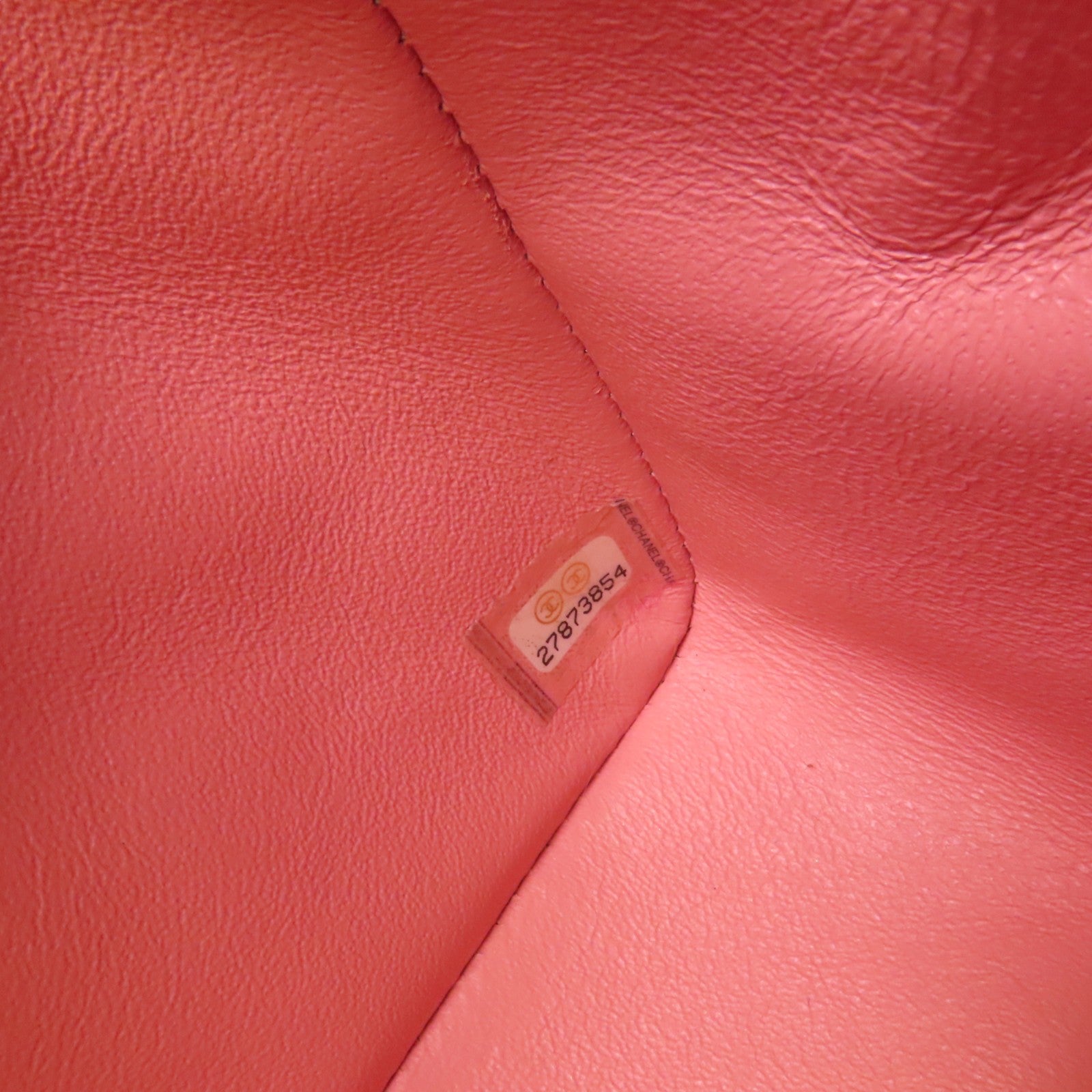 CHANEL 羊皮皮革Mini Classic 17金扣鏈帶肩背袋