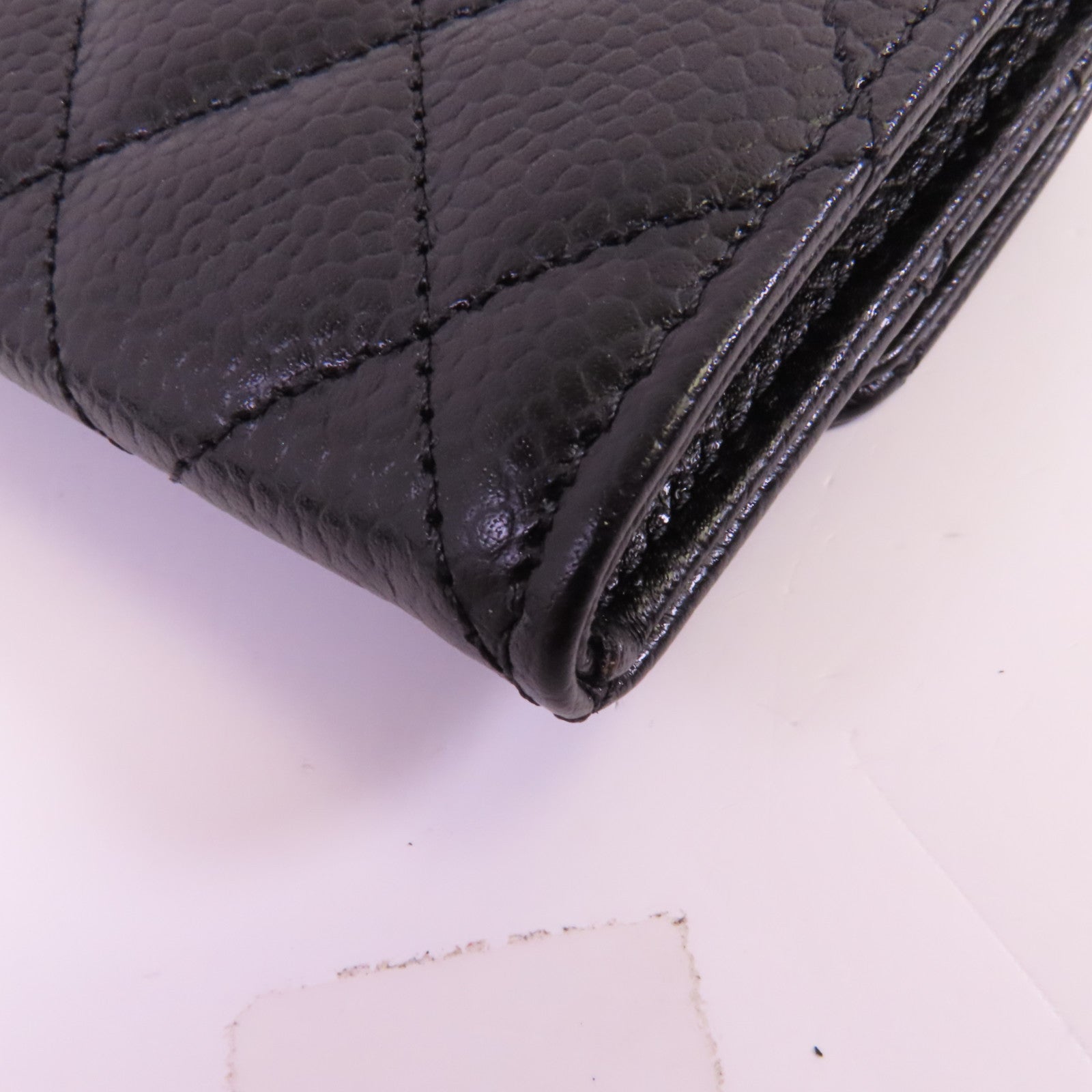 CHANEL 牛皮皮革Card Holder金扣卡套