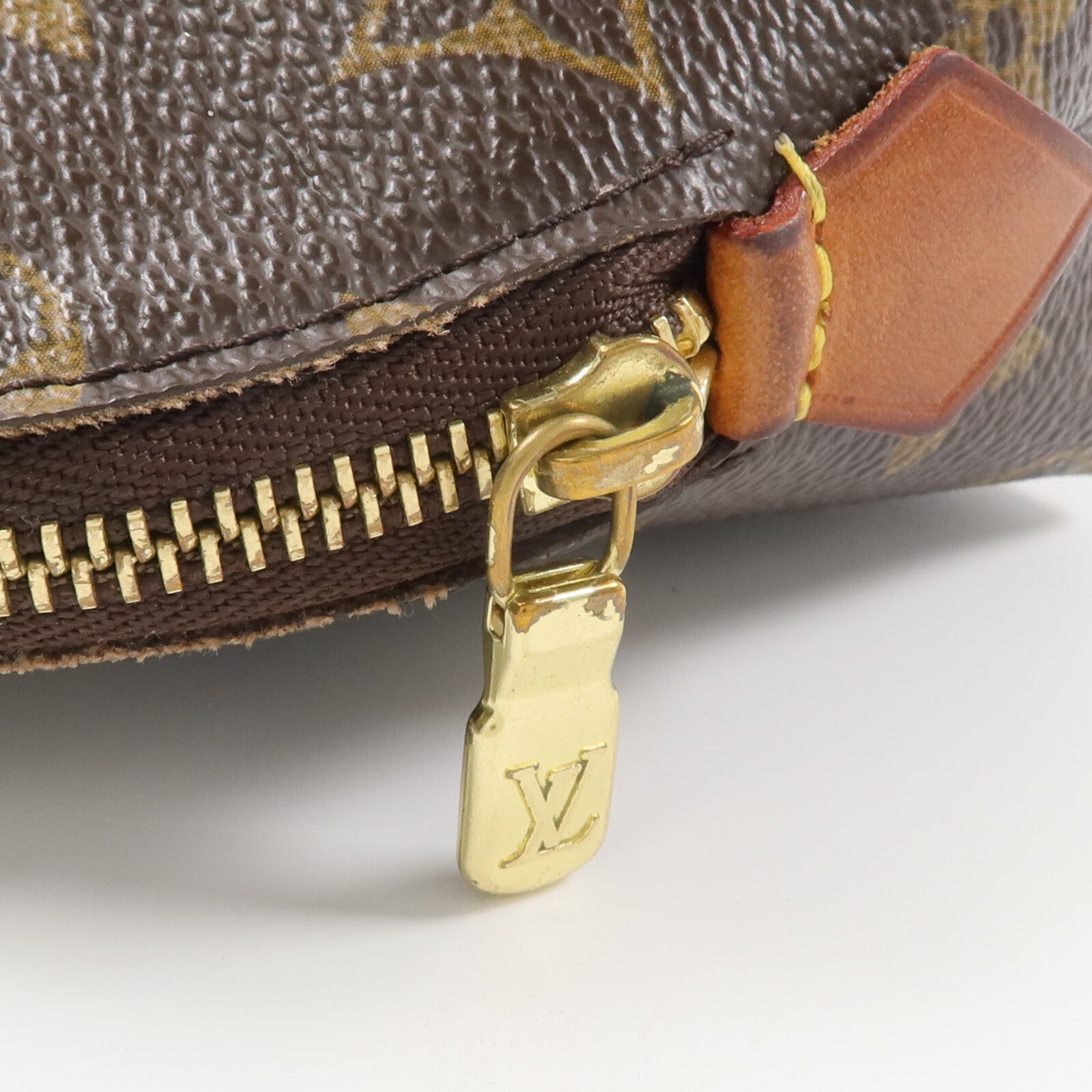 LOUIS VUITTON Monogram Cosmetic Pouch手拿包棕色