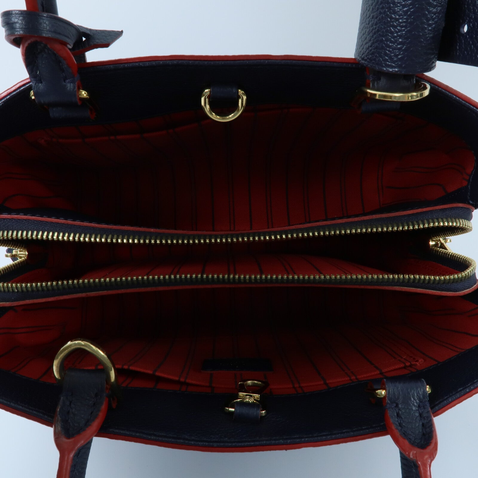 LOUIS VUITTON Monogram Empreinte Montaigne BB手挽肩背兩用袋