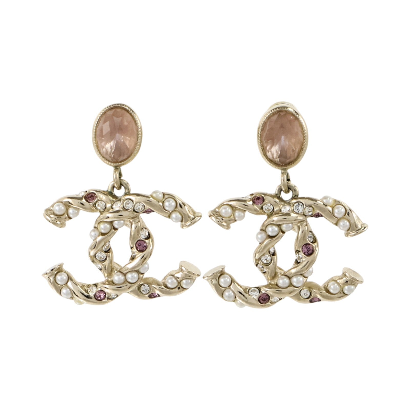 CHANEL 金屬/PVC Earrings耳環