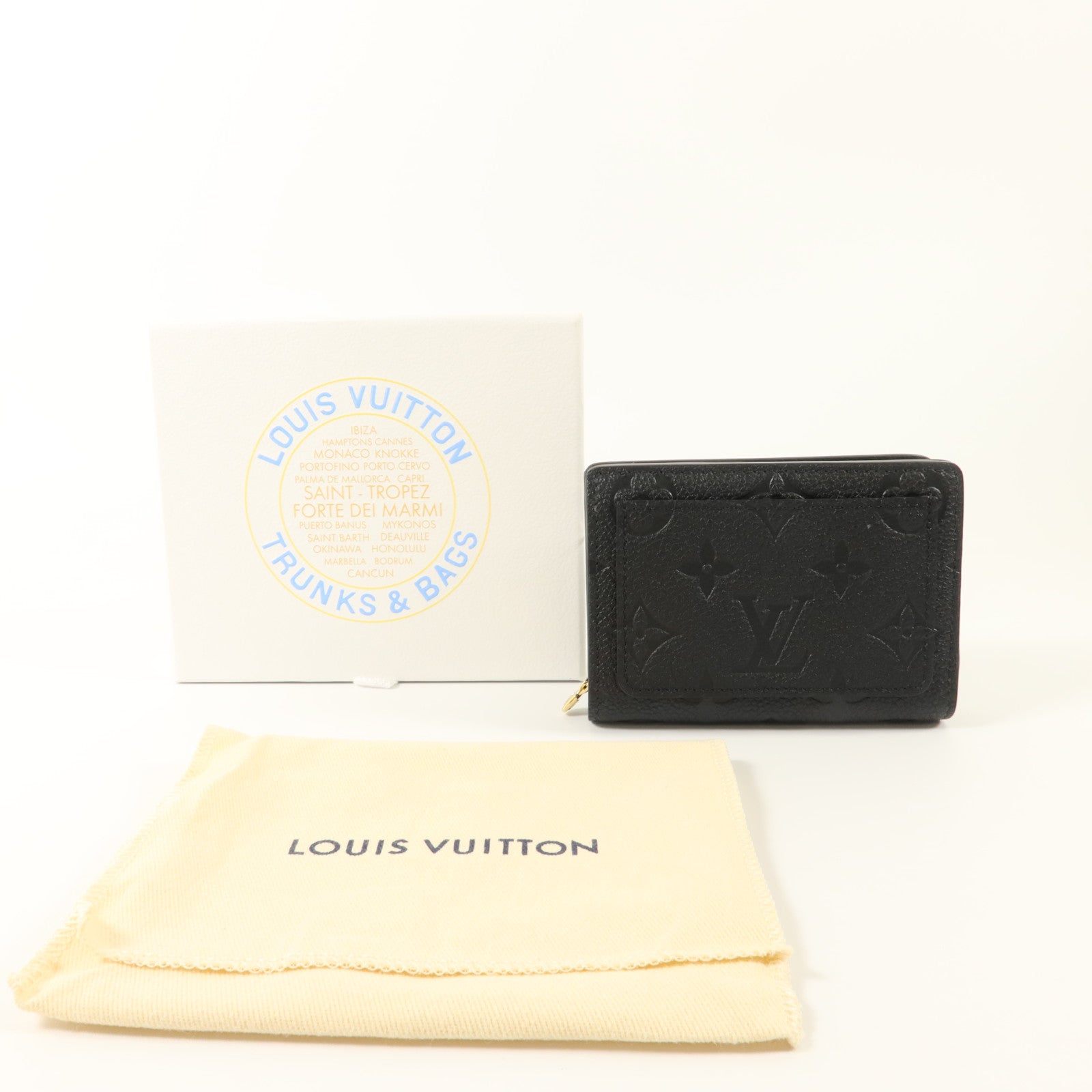 LOUIS VUITTON Monogram Empreinte Clea Wallet金扣錢包