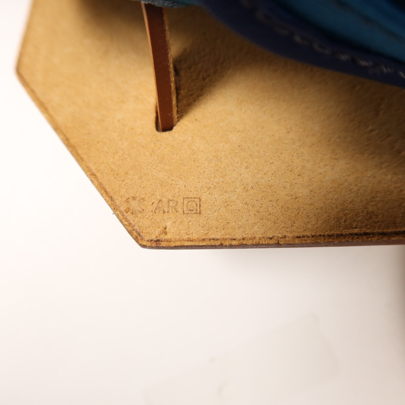 HERMES 帆布Herbag MM銀扣手挽肩背兩用袋Blue Izmir