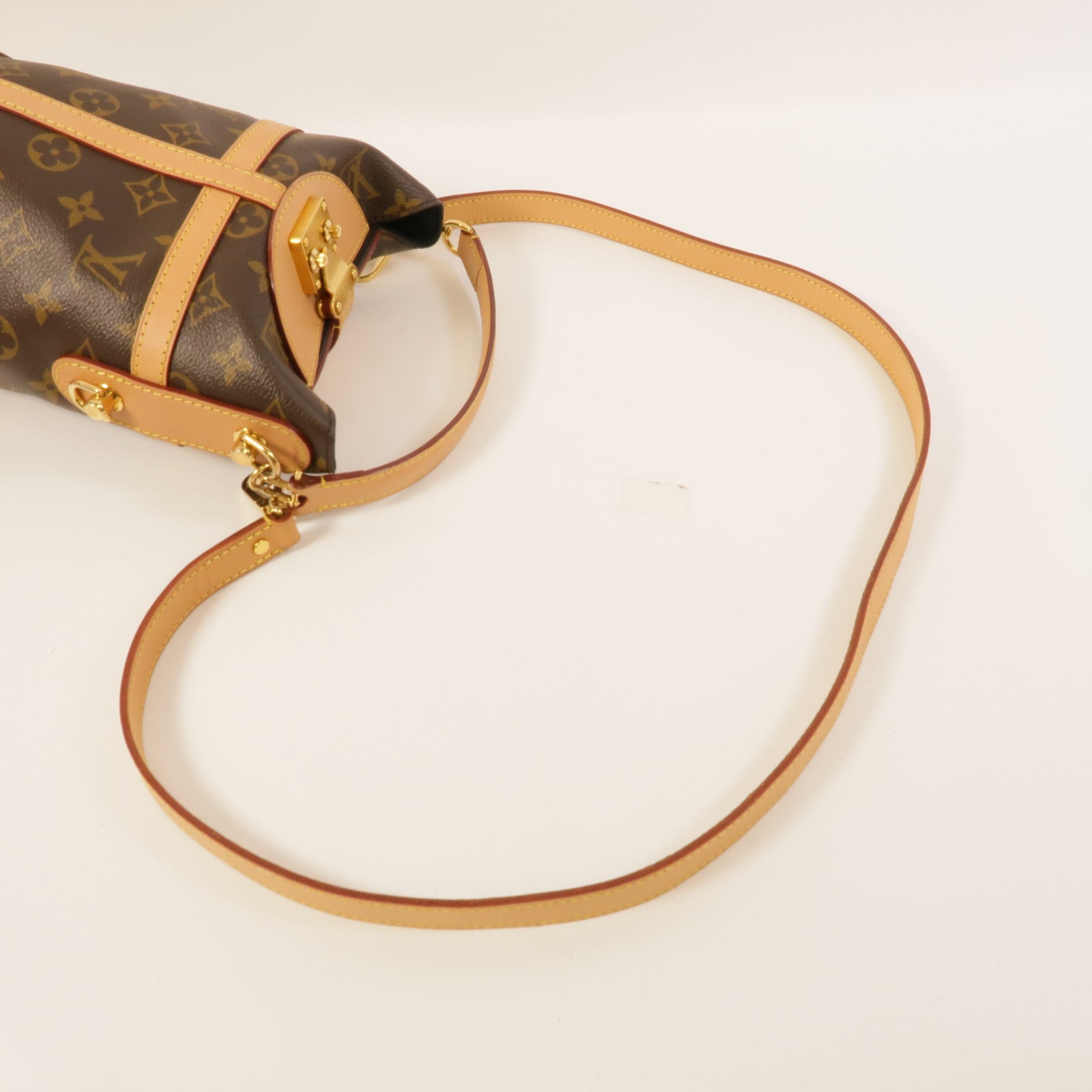 LOUIS VUITTON Monogram Duffle金扣手挽肩背兩用袋棕色