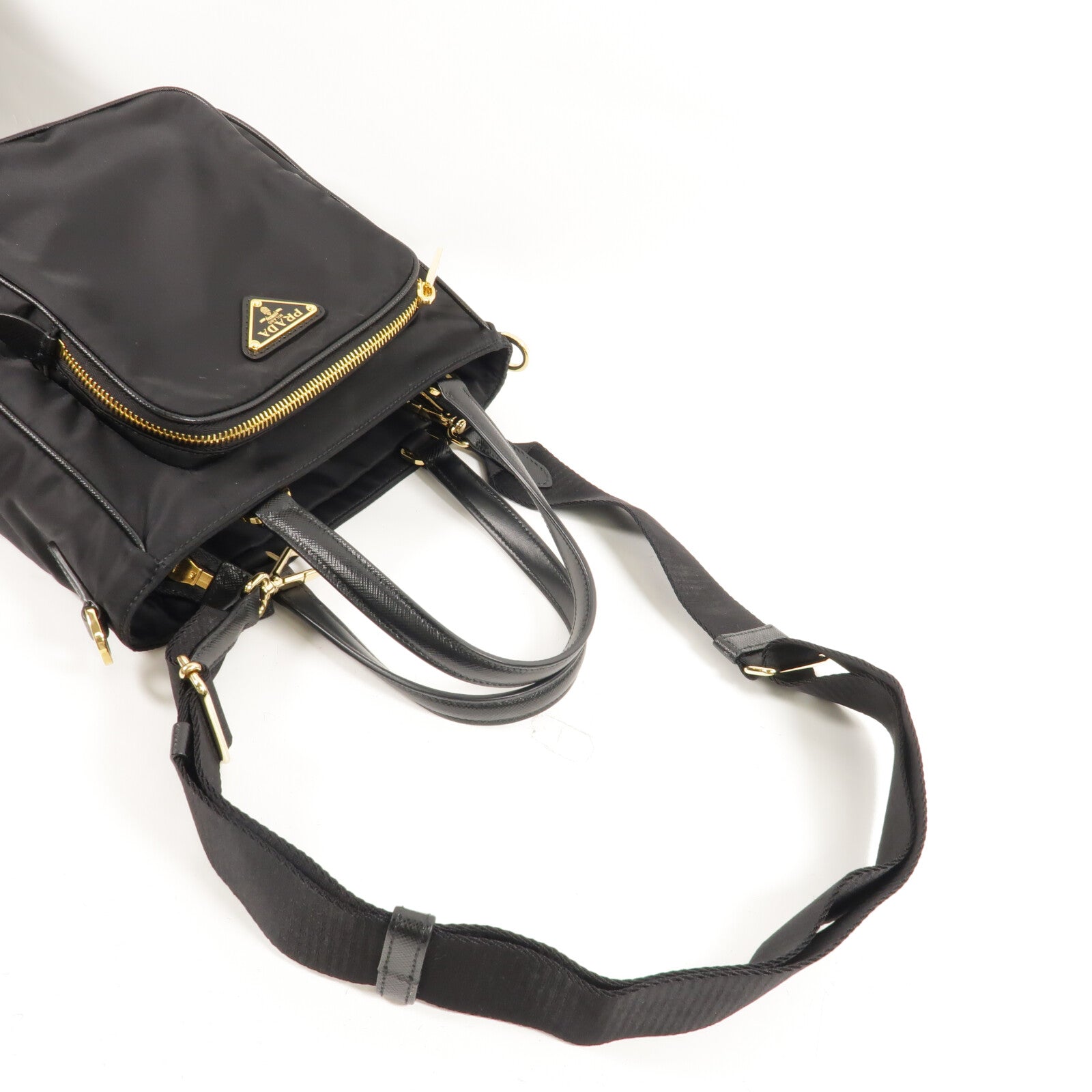 PRADA 尼龍Tessuto Saffian手挽肩背兩用袋