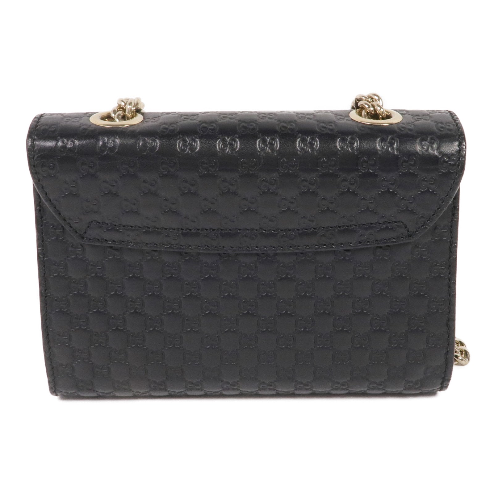 GUCCI 牛皮皮革Mini Emily金扣鏈帶肩背袋