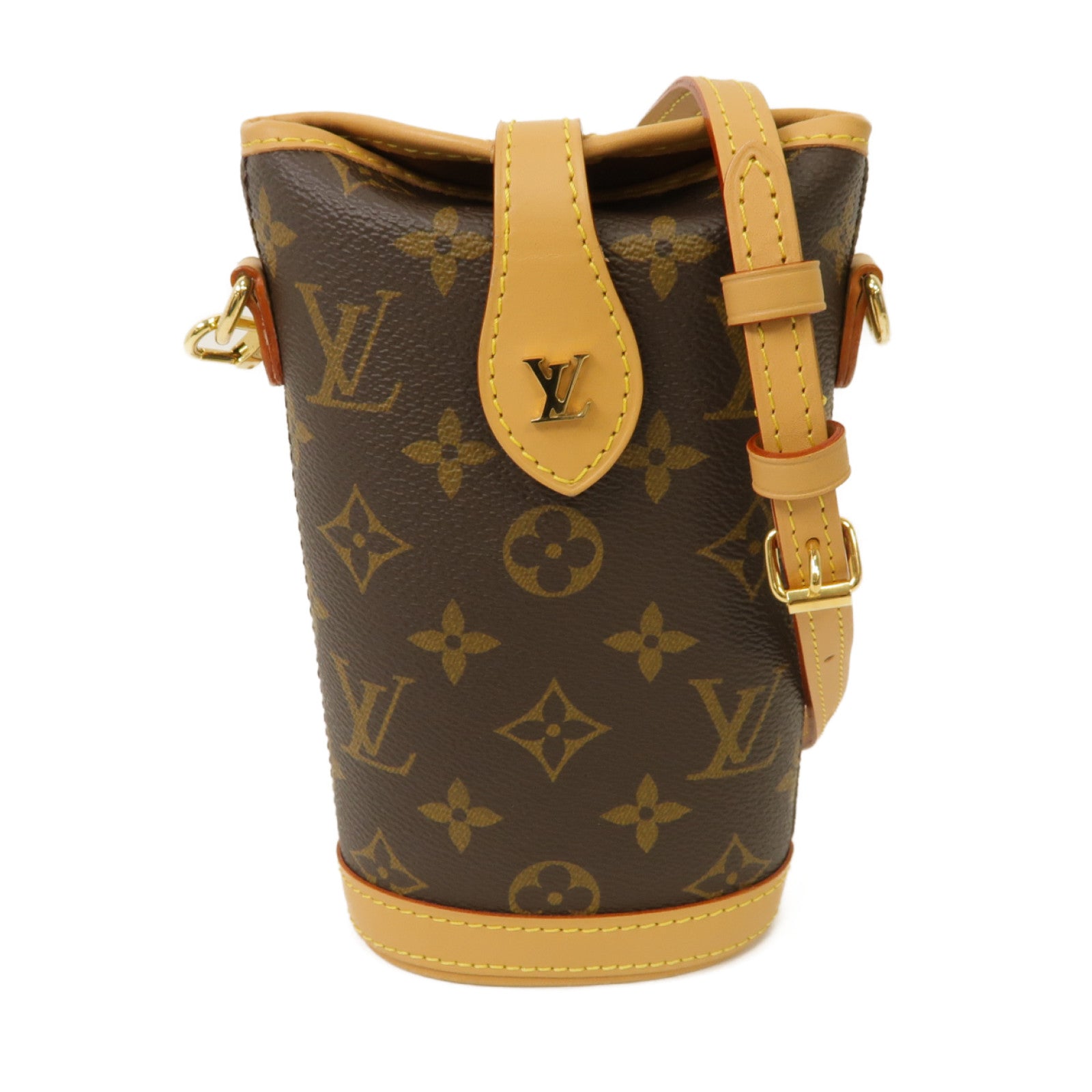 LOUIS VUITTON 【激減優惠】Monogram Fold Me金扣肩背袋啡色