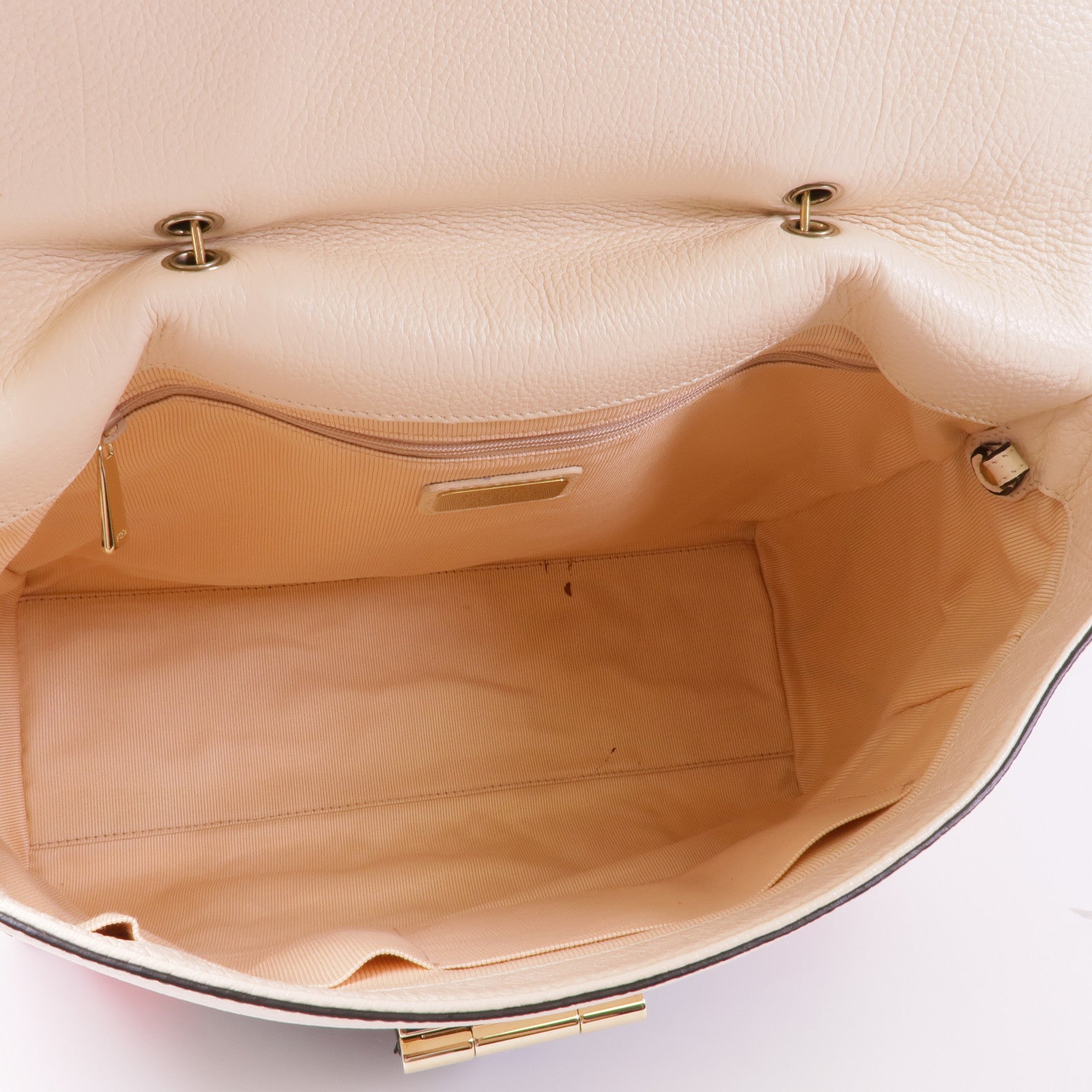 Furla 牛皮皮革2 Way Shoulder金扣手挽肩背兩用袋