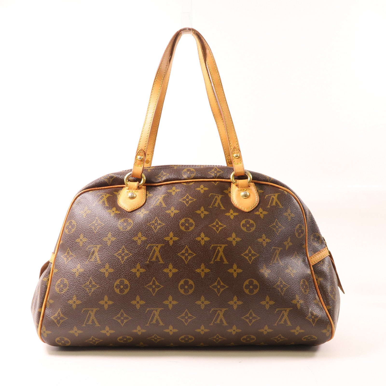 LOUIS VUITTON Monogram Montorgueil金扣肩背袋啡色