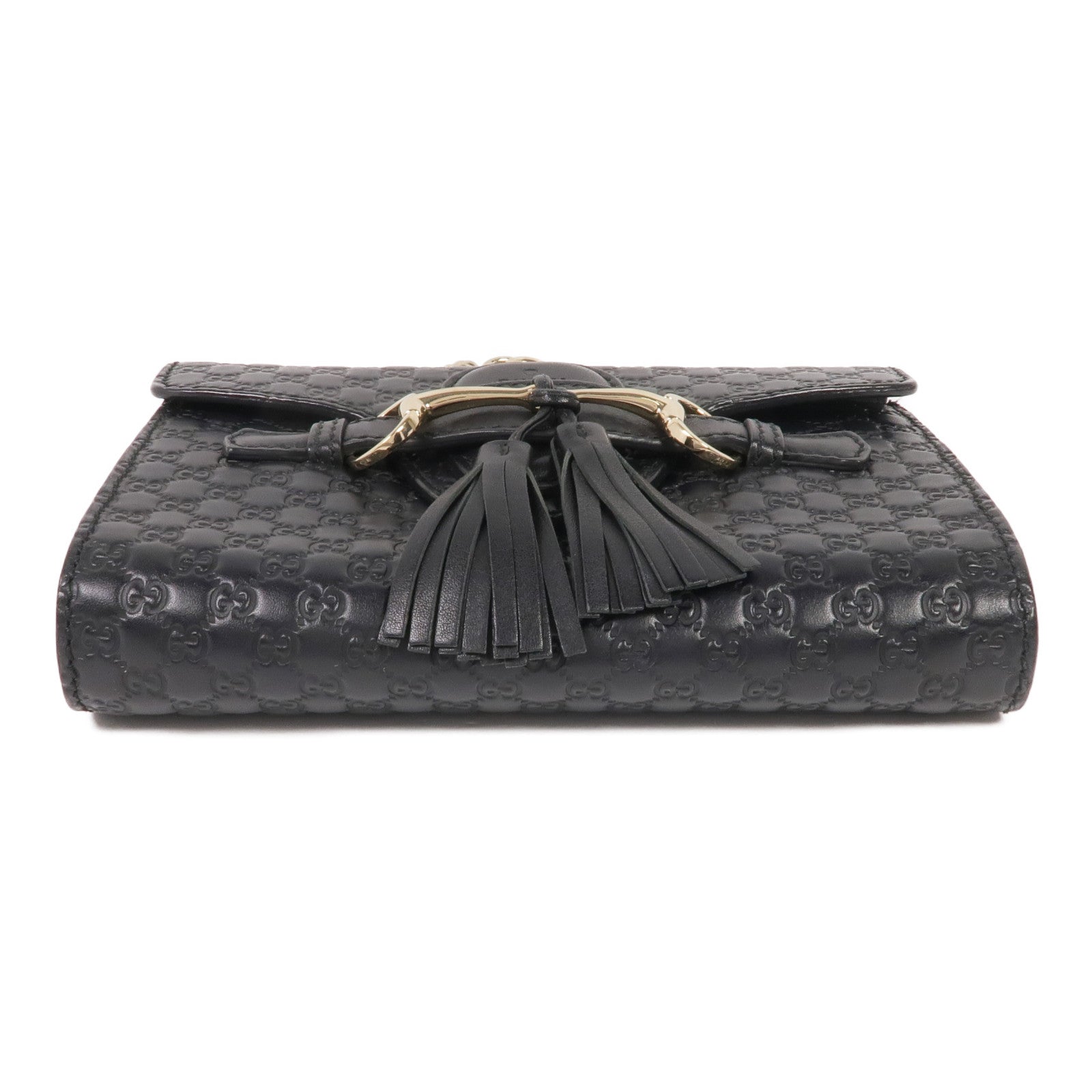 GUCCI 牛皮皮革Mini Emily金扣鏈帶肩背袋