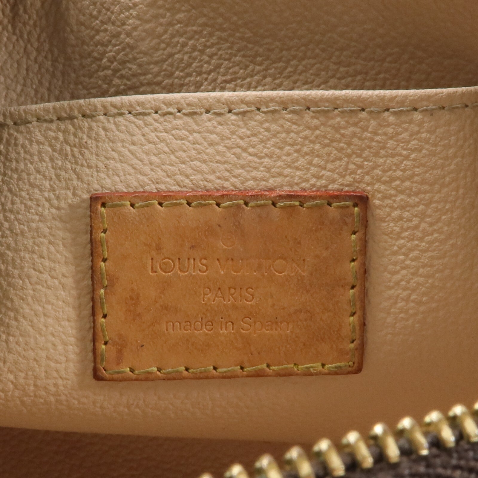 LOUIS VUITTON Monogram Cosmetic Pouch手拿包棕色