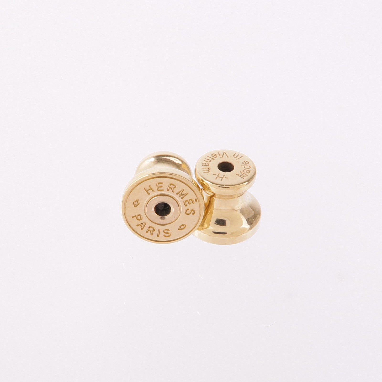 HERMES 金屬/牛角Earrings耳環