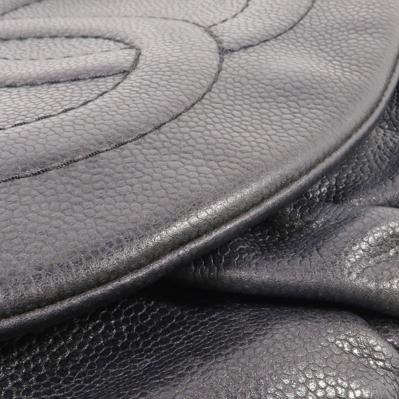 CHANEL 牛皮皮革Chain Shoulder Bag銀扣鏈帶肩背袋