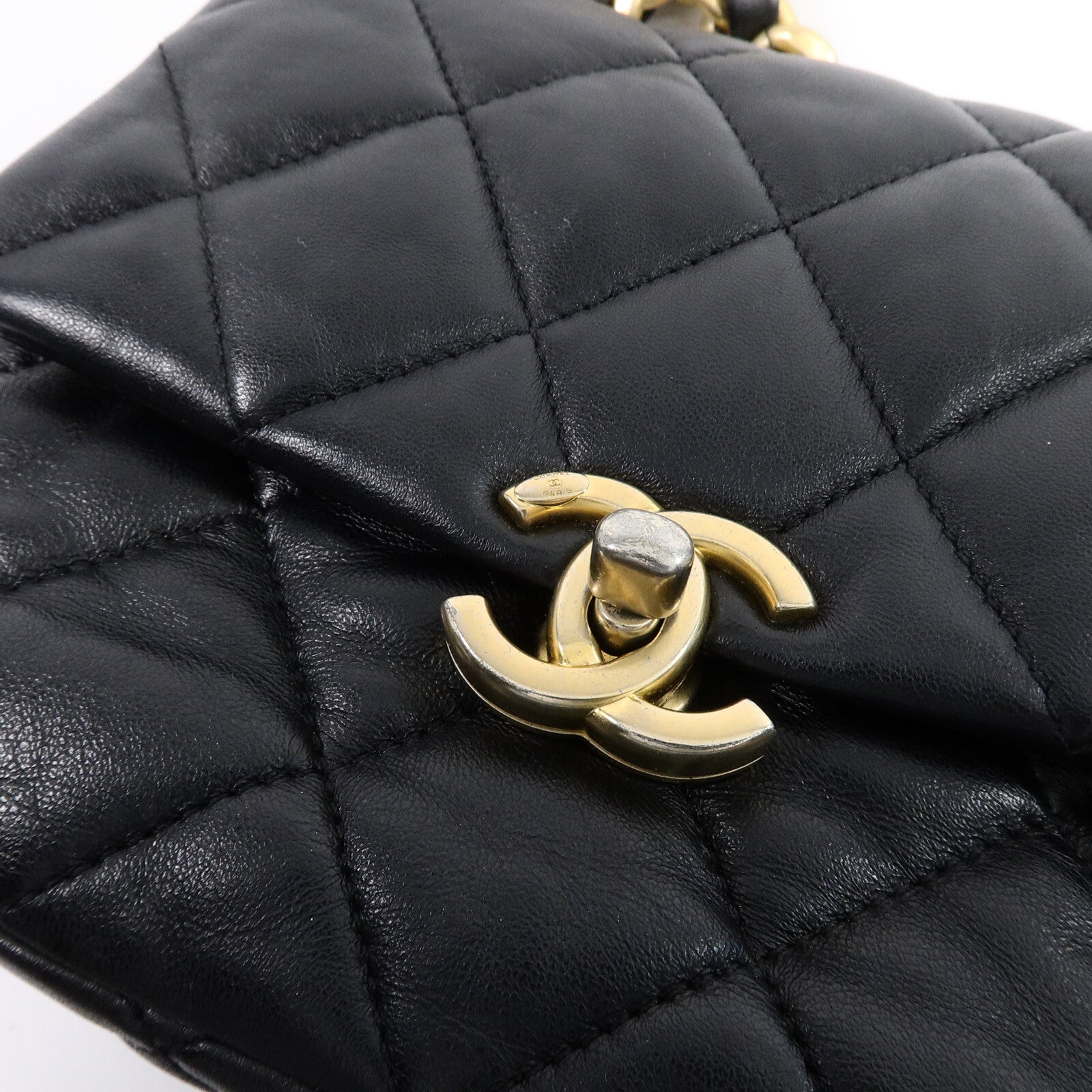 CHANEL 羊皮皮革Chain Shoulder Bag鏈帶肩背袋