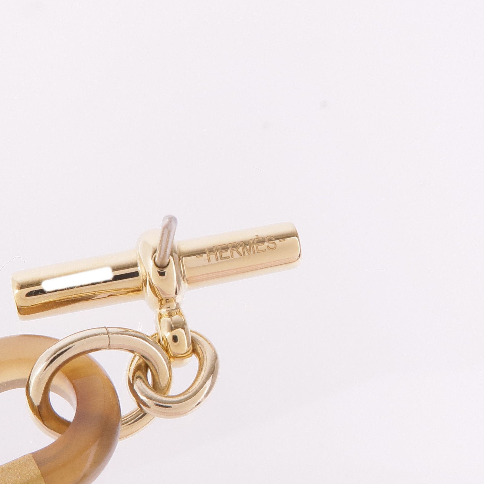 HERMES 金屬/牛角Earrings耳環