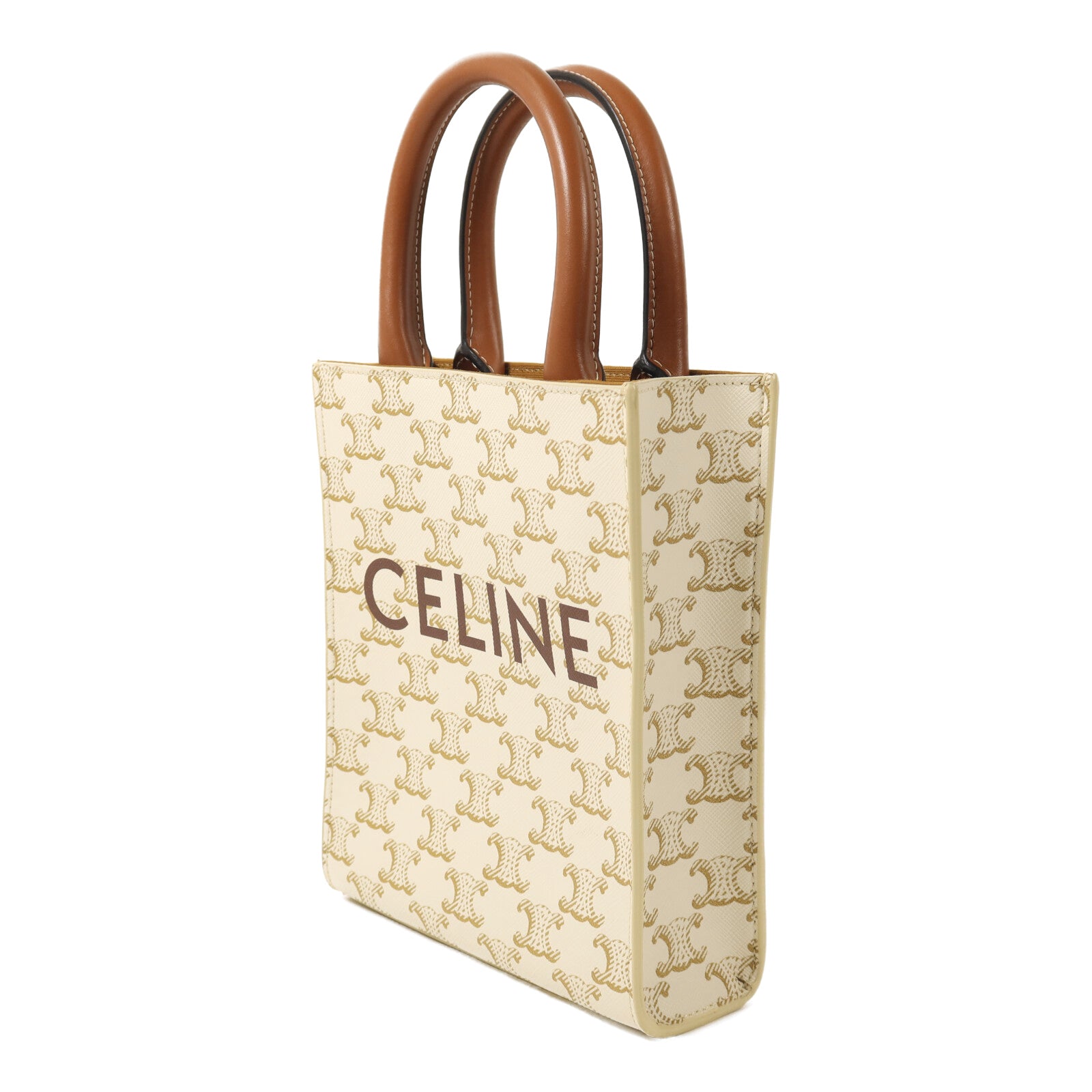 CELINE 【激減優惠】塗層帆布Mini Vertical Bag金扣手挽肩背兩用袋