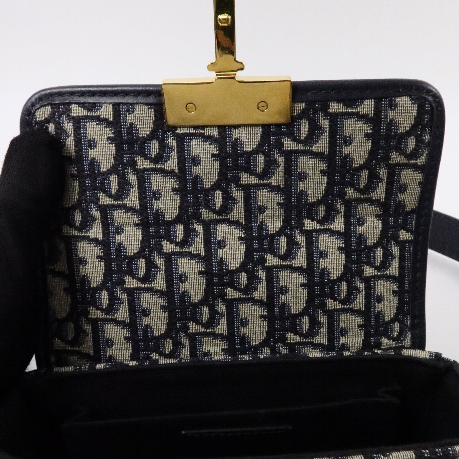 Dior 帆布Obilqne Montaigne 30 Box肩背袋